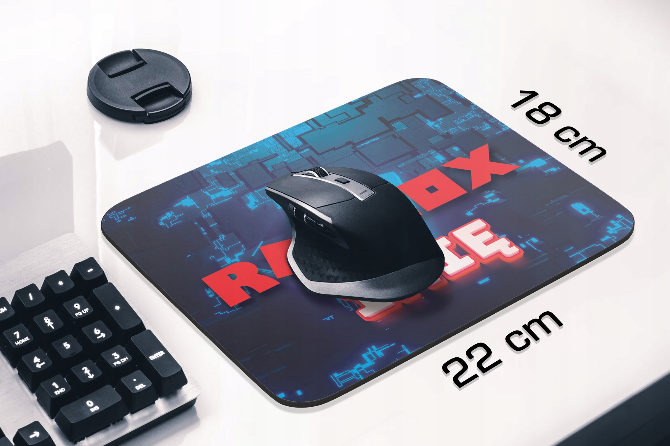 Podkładka pod mysz 22×18 cm personalizowana Roblox dla gracza z imieniem