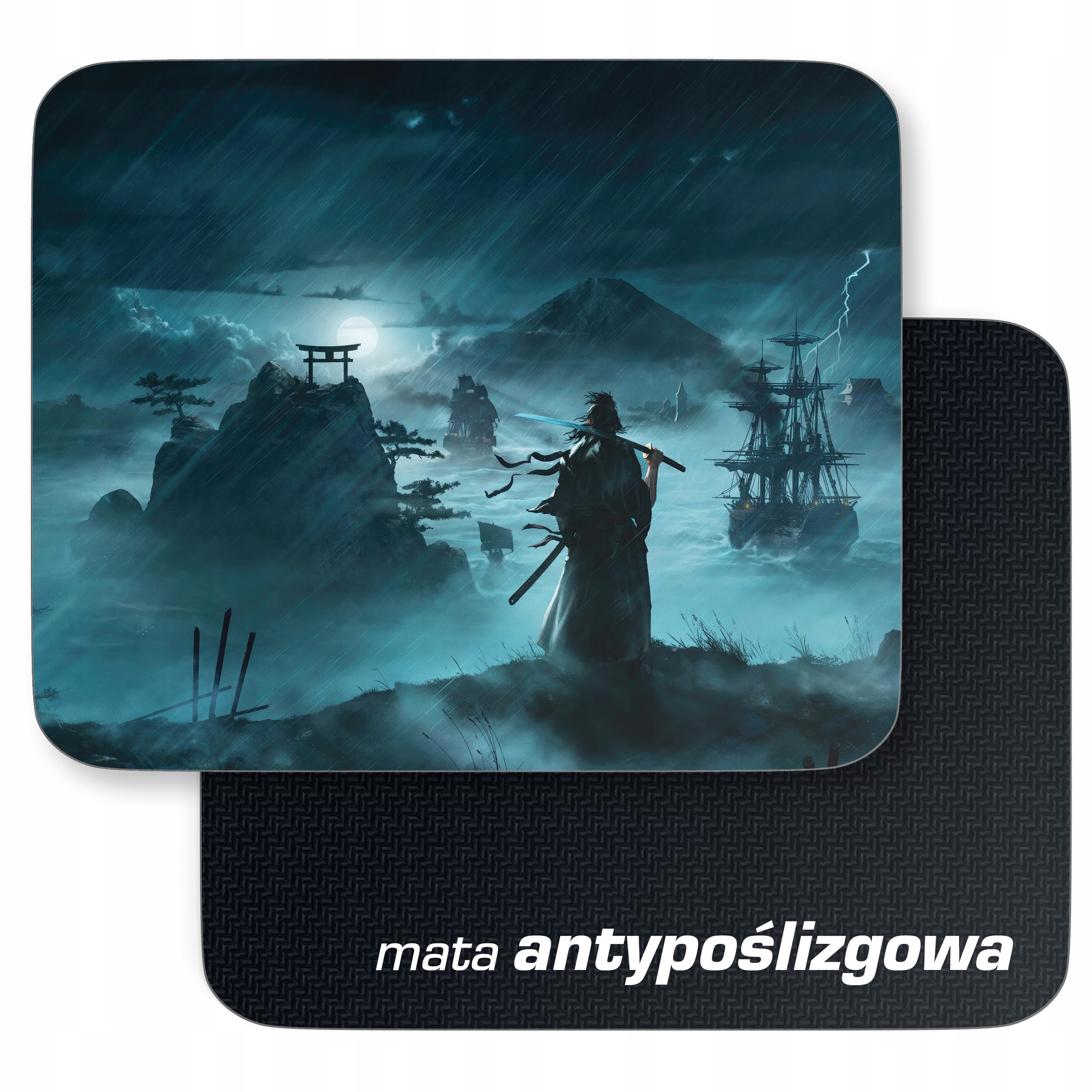 Podkładka pod mysz 22×18 cm Samuraj Gra Japonia dla gracza