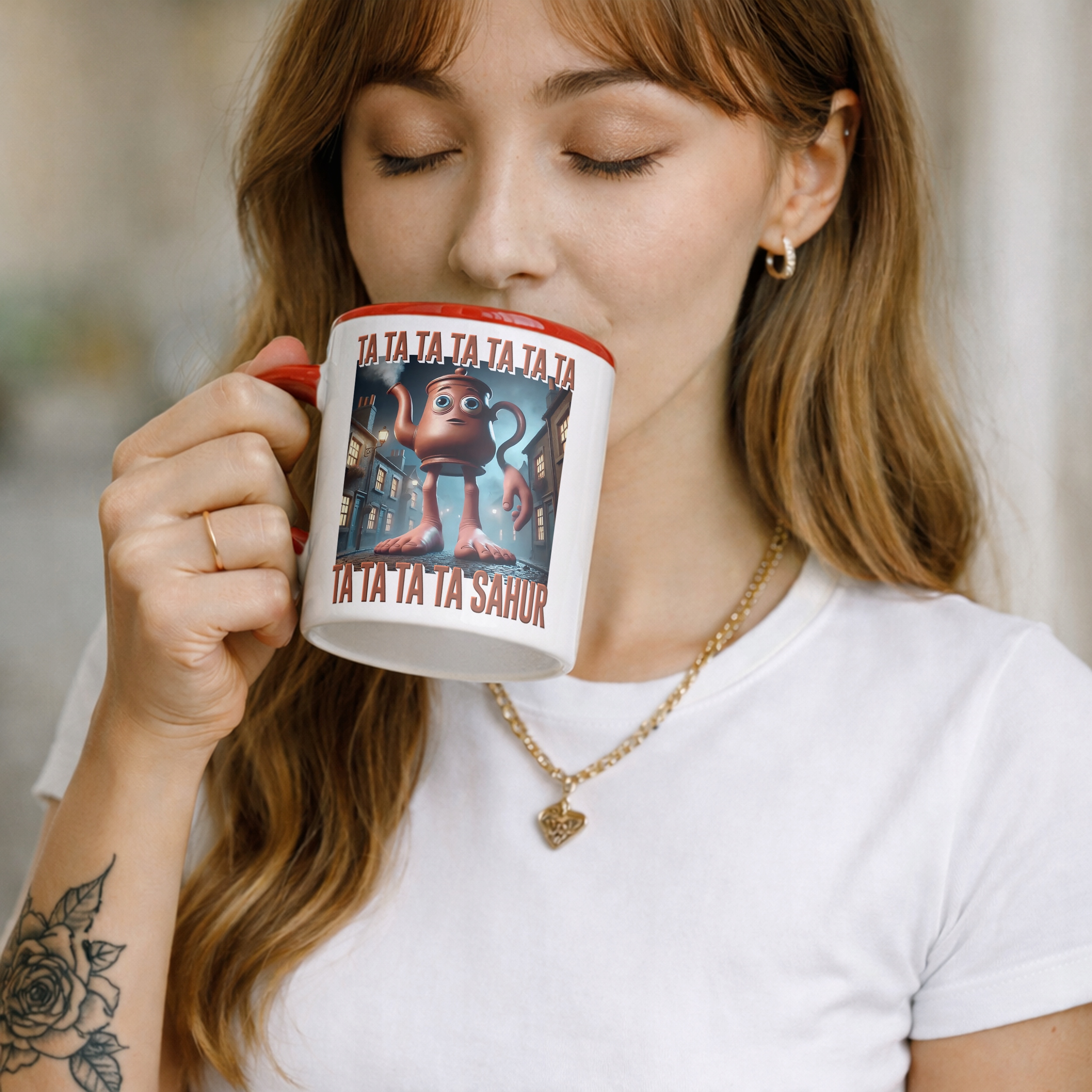 Kubek ceramiczny Tata Tata Sahur viral tiktok brainrot mem