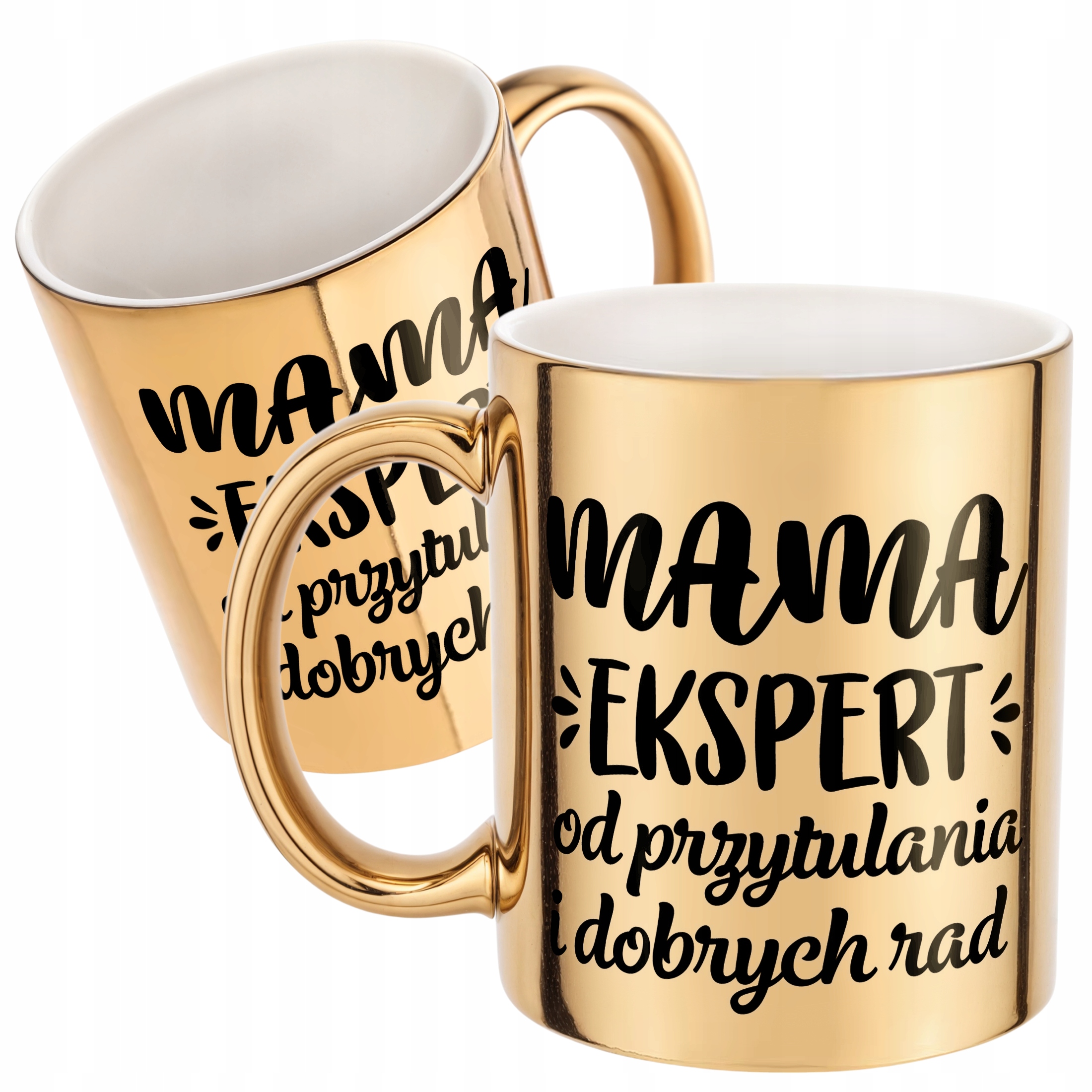Złoty Kubek ceramiczny Dzień Matki Dla Mamy Upominek Mama Ekspert