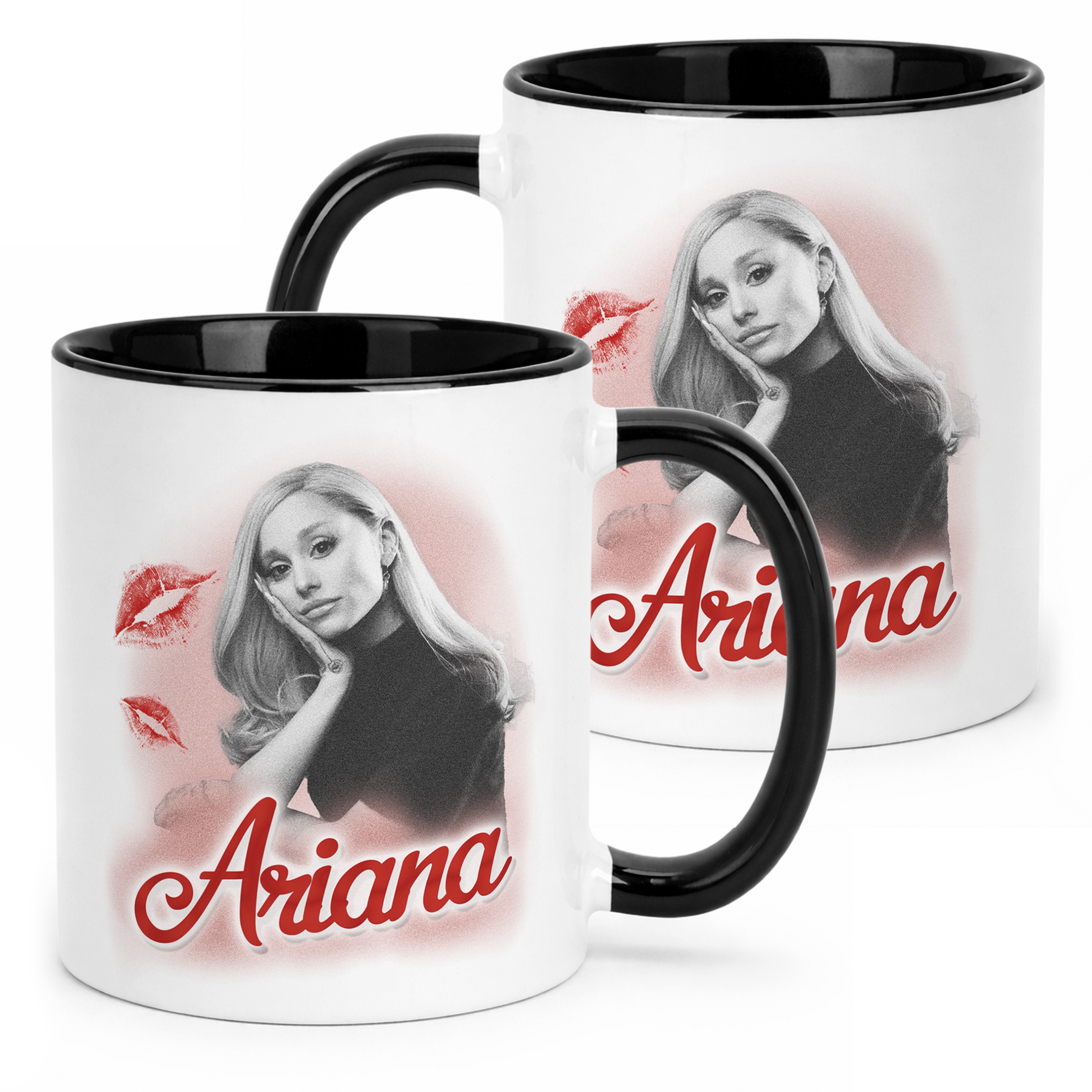 Kubek Czarny Ariana Grande Dla Fanów Prezent Upominek