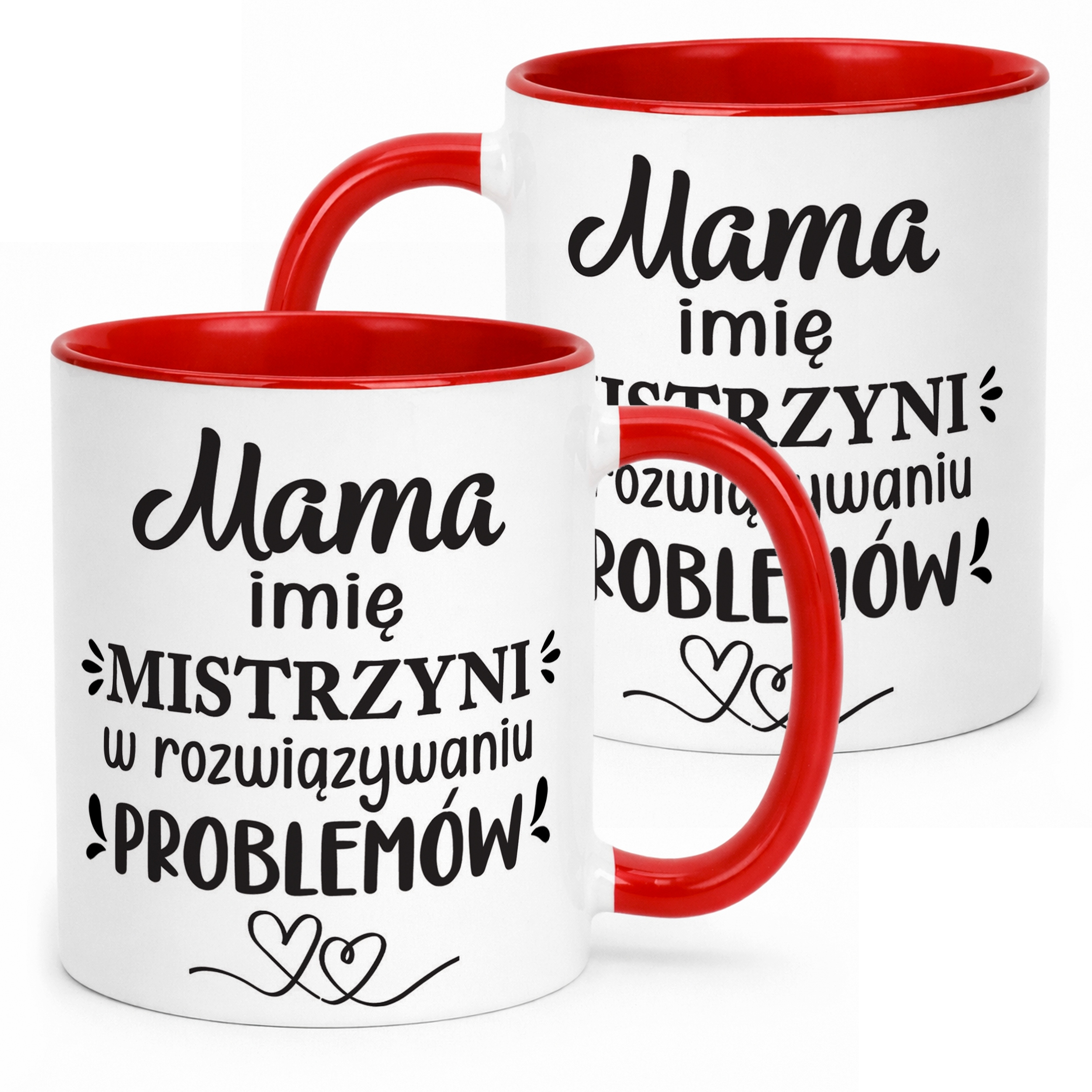 Kubek Czerwony Personalizowany Dzień Matki Dla Mamy Prezent Upominek
