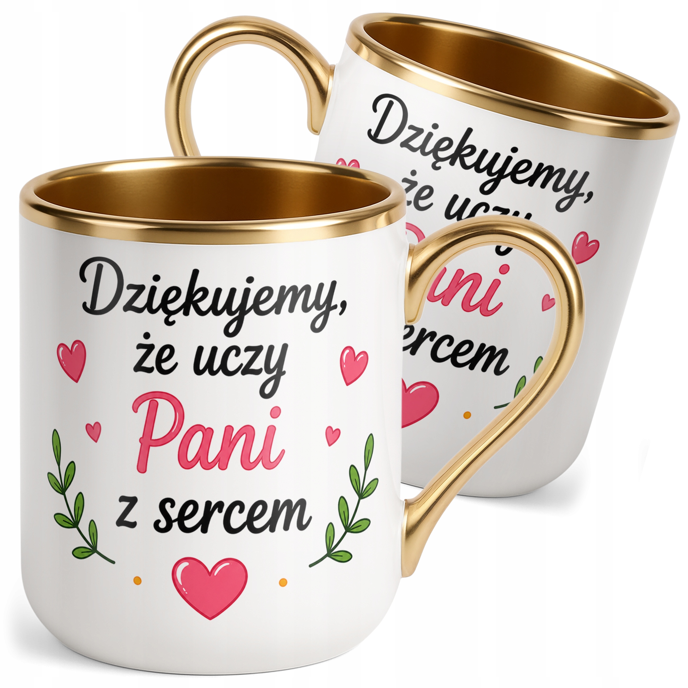 Kubek Premium Złoty Dzień Nauczyciela Dla Nauczycielki Prezent Upominek