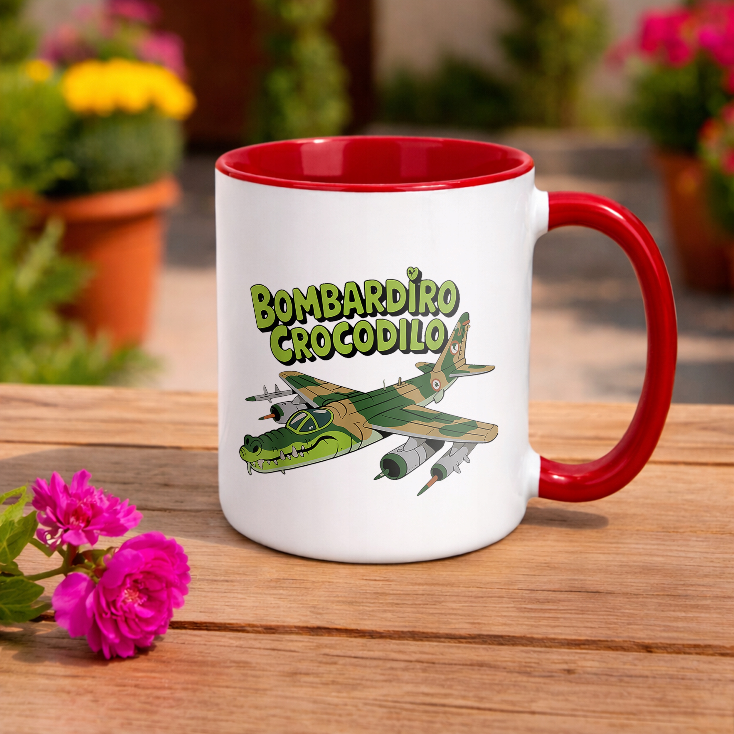 Kubek ceramiczny Bombardino Crocodilo viral tiktok brainrot