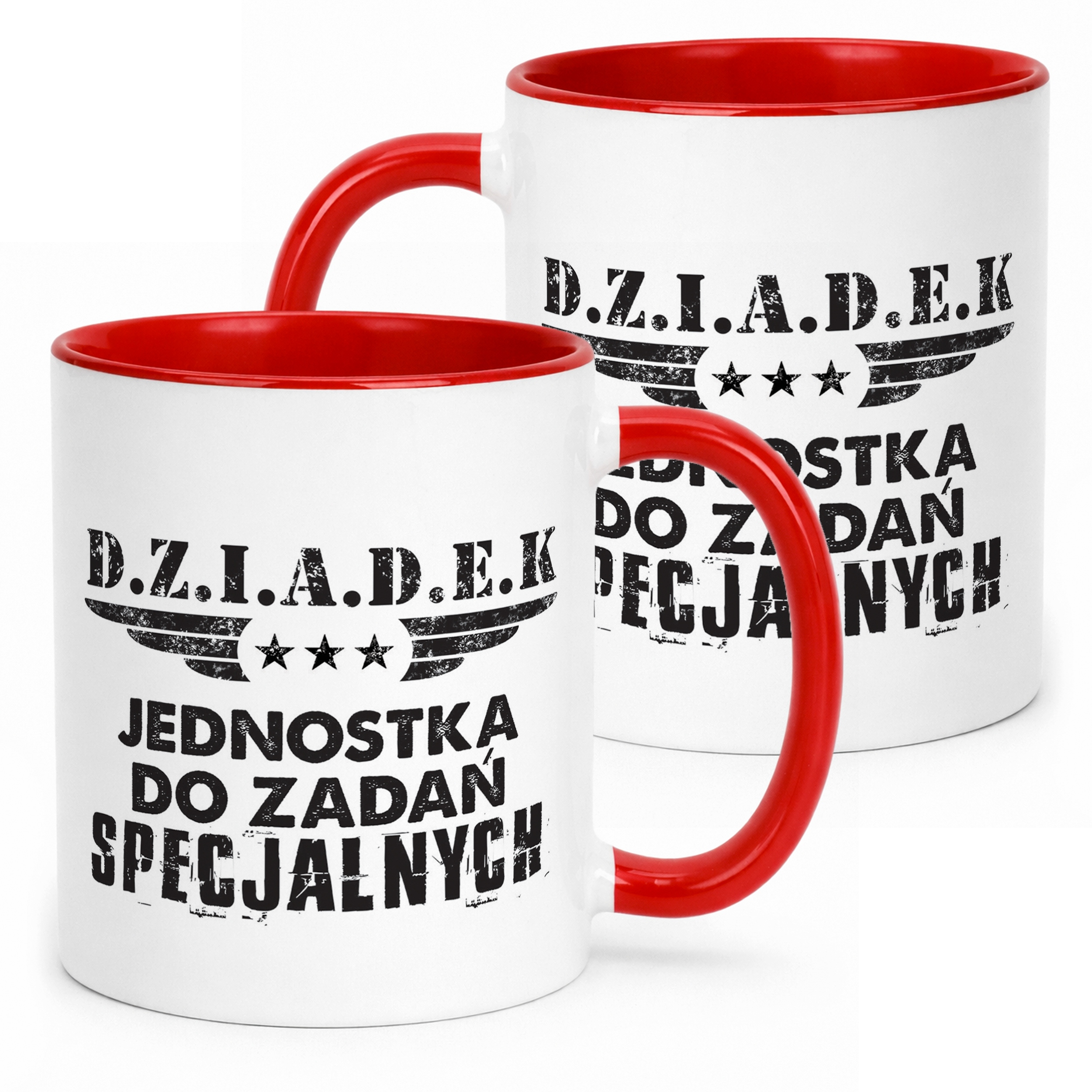 Kubek Czerwony Dzień Dziadka Dla Dziadka Prezent Upominek