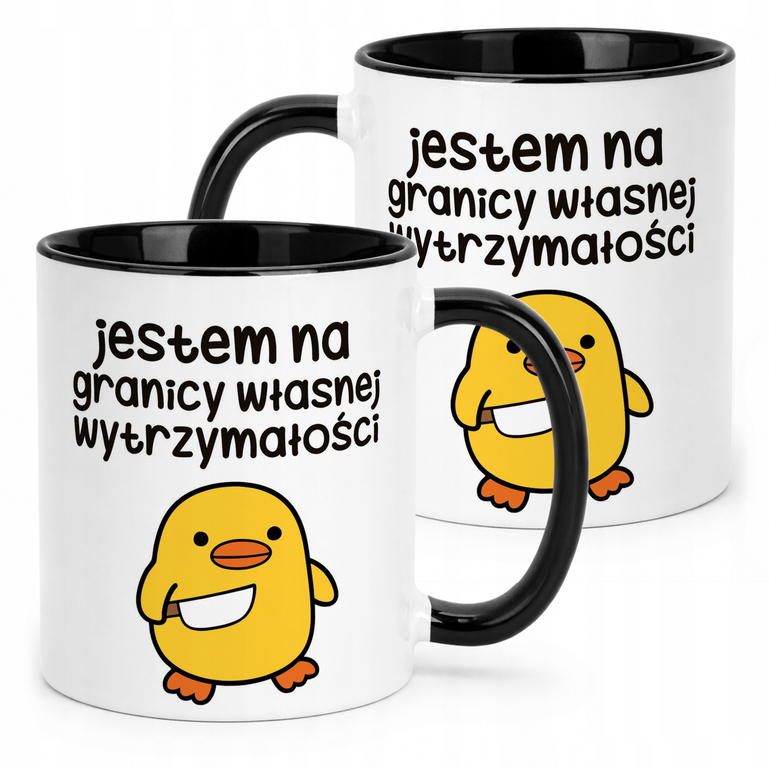 Kubek Czarny Jestem Na Granicy Śmieszny Zabawny Prezent