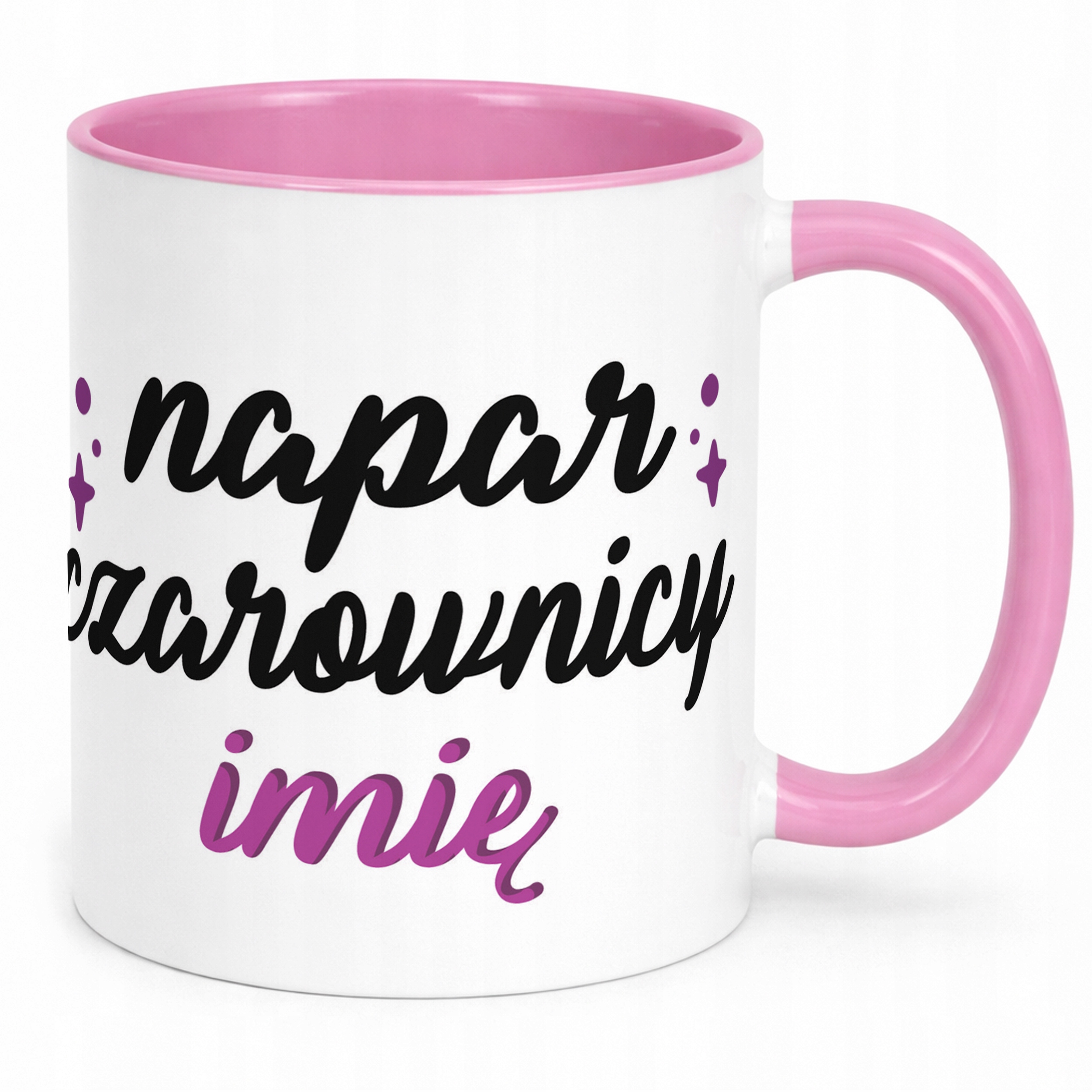 Kubek Różowy Personalizowany Jesienny Napar Wiedźmy Prezent Upominek