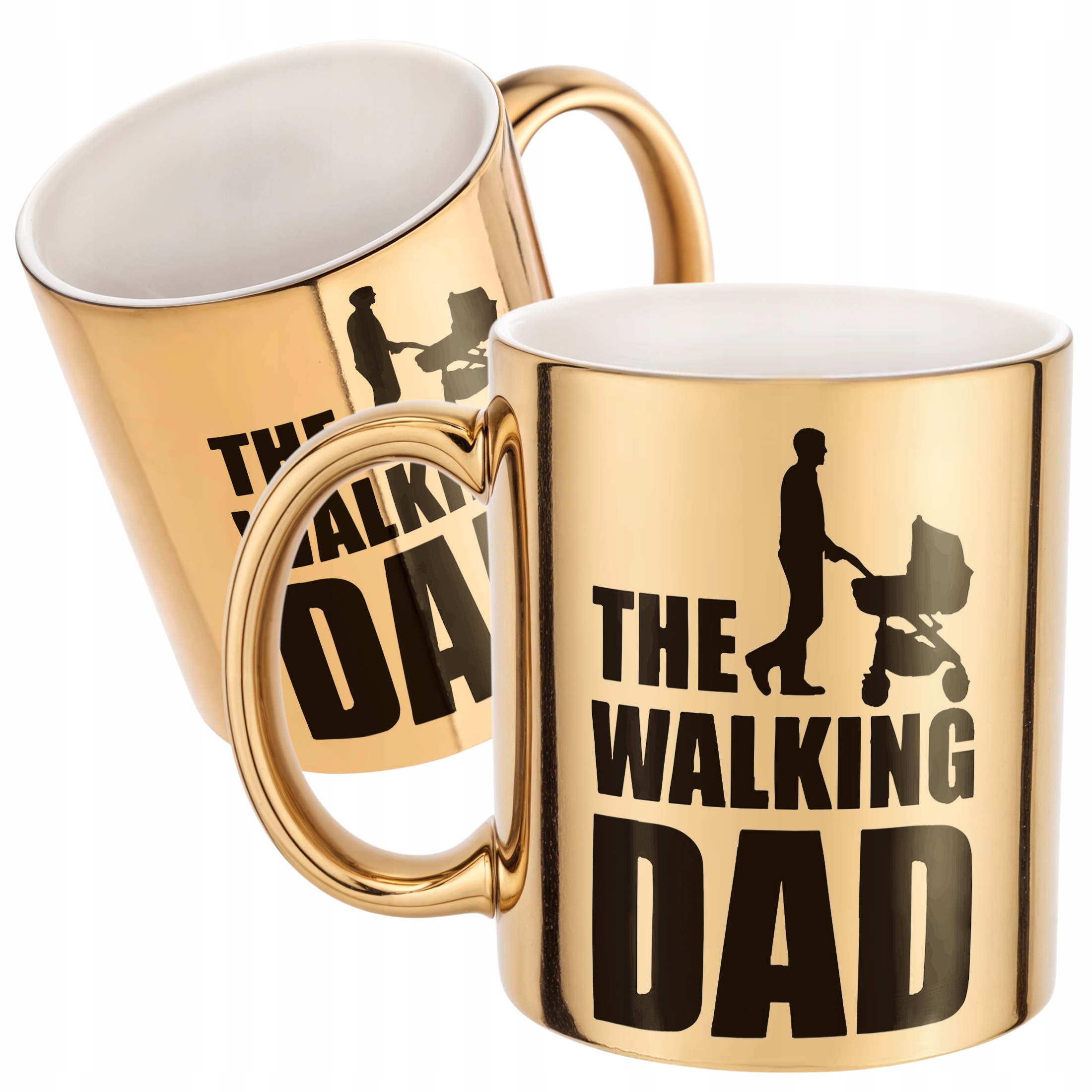 Złoty Kubek Dzień Ojca Dla Taty The Walking Dad Prezent