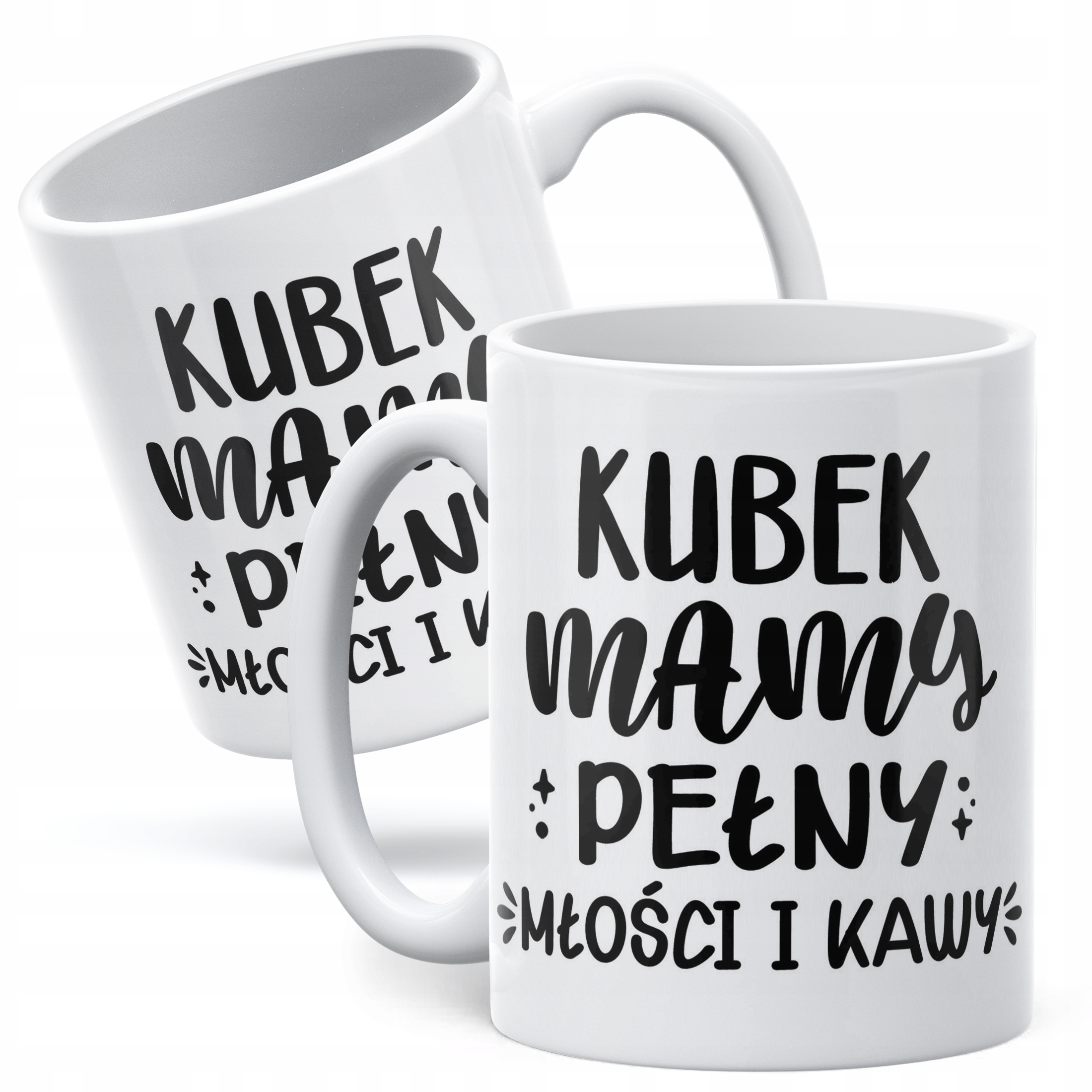 Kubek ceramiczny Dzień Matki Dla Mamy Prezent Kubek Pełny Kawy i Miłości