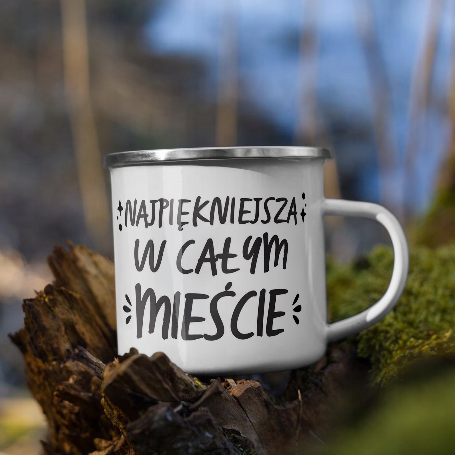Emaliowany Kubek Garnuszek Dzień Kobiet Dla Kobiety Prezent Upominek