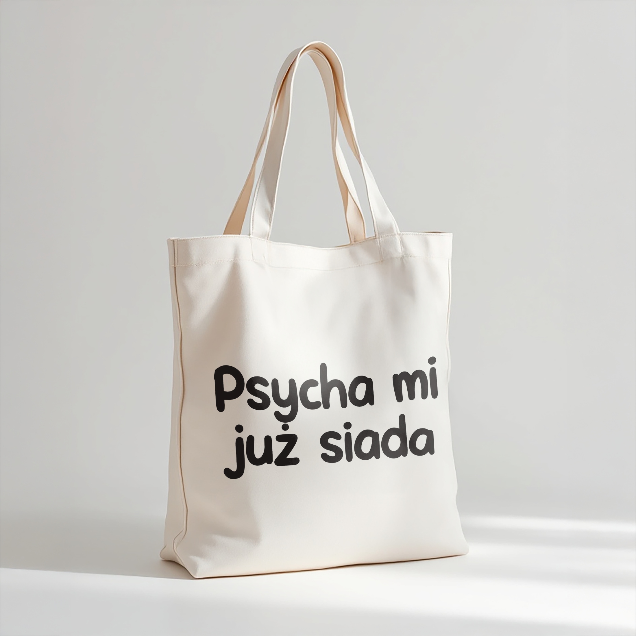 Torba bawełniana premium Psycha Mi Już Siada Zabawny Prezent