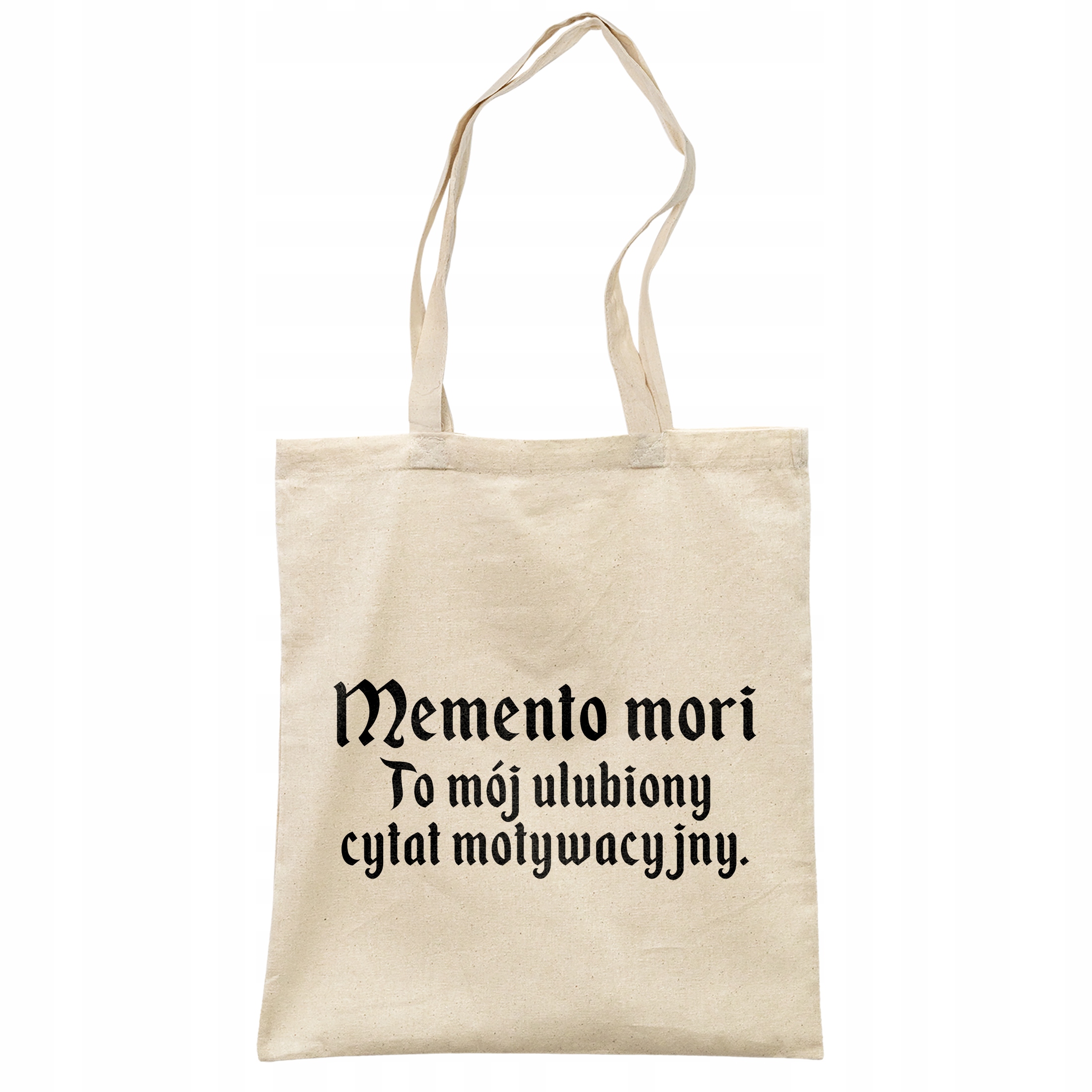 Torba bawełniana na zakupy 1670 Memento Mori Cytat Motywacyjny
