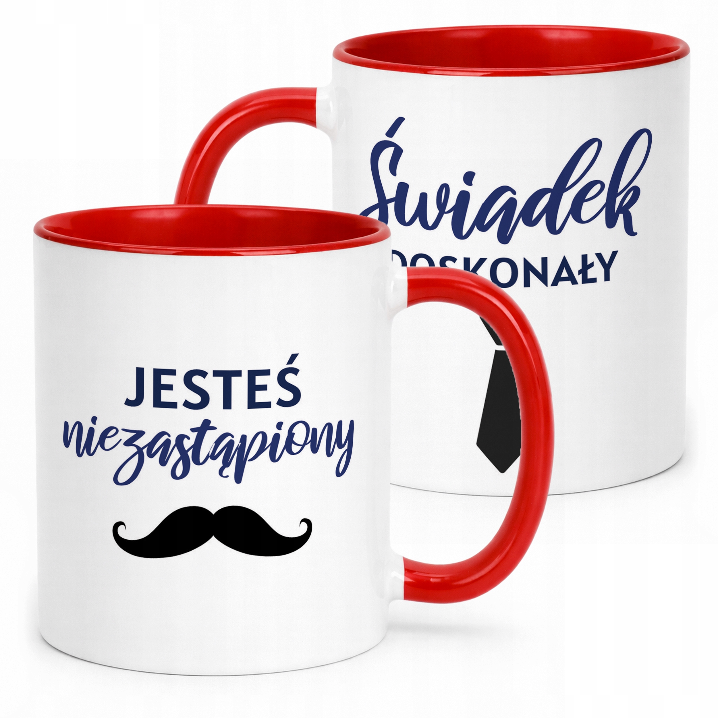 Kubek Czerwony Świadek Doskonały Prezent Dla Świadka Ślub