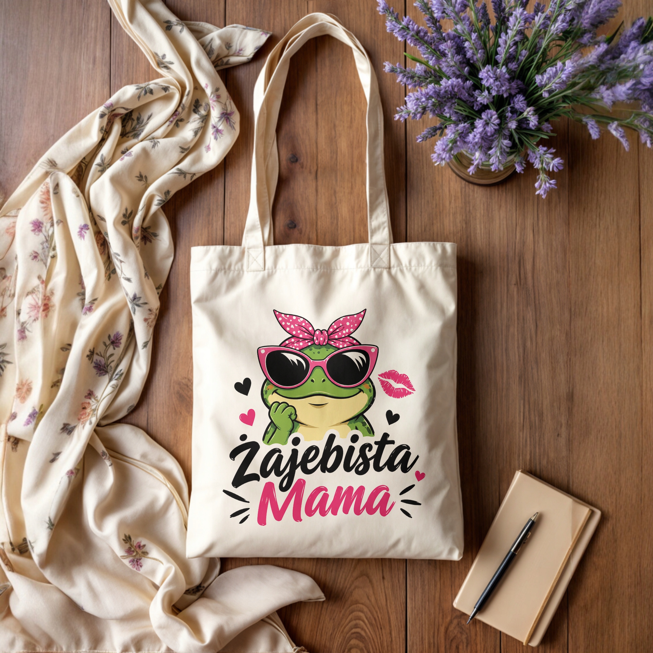 Dzień Matki prezent dla mamy torba bawełniana fajny upominek dla mamy