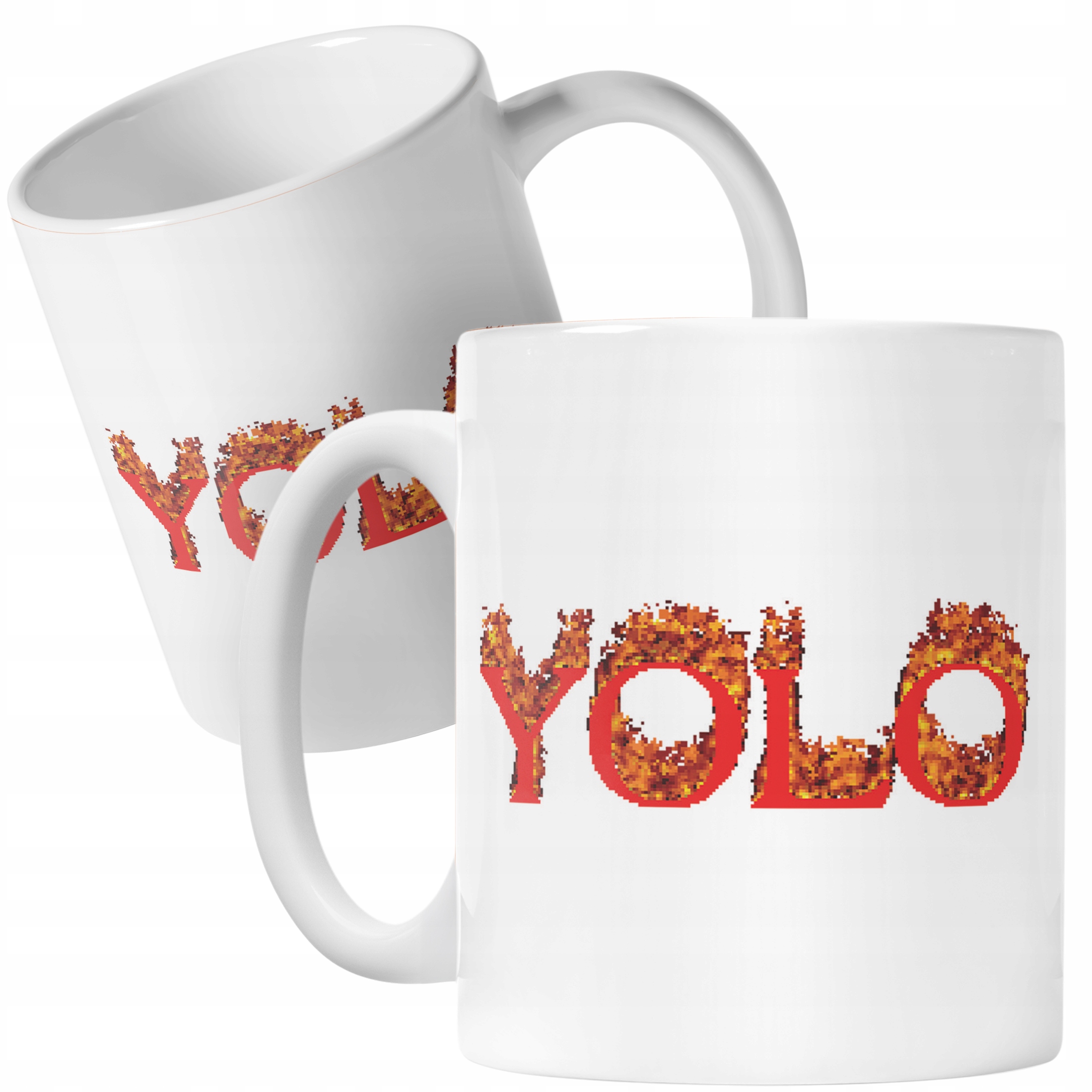 Kubek ceramiczny YOLO Śmieszne Memy Zabawne Prezent