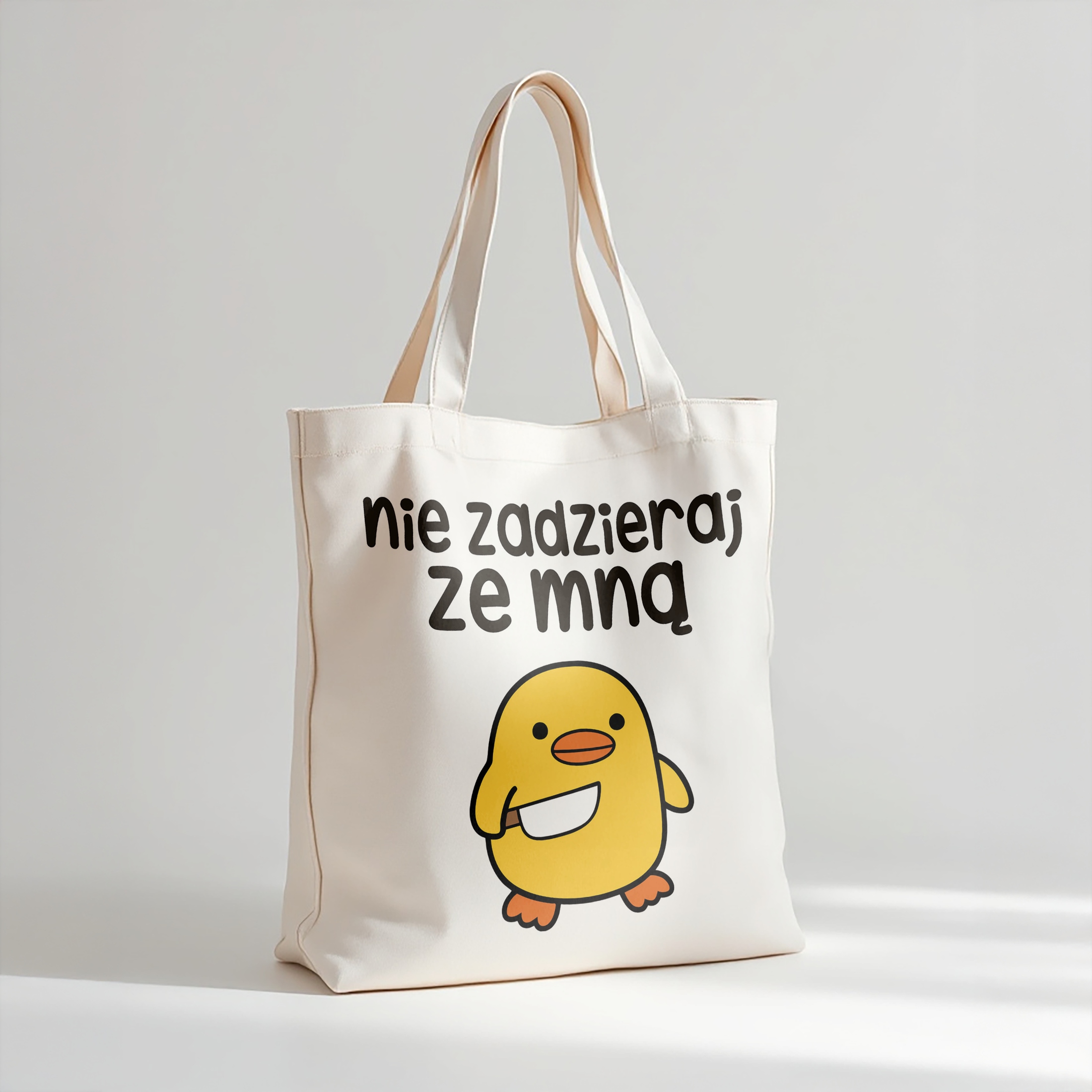 Torba bawełniana premium Nie Zadzieraj Ze Mną Zabawny Prezent