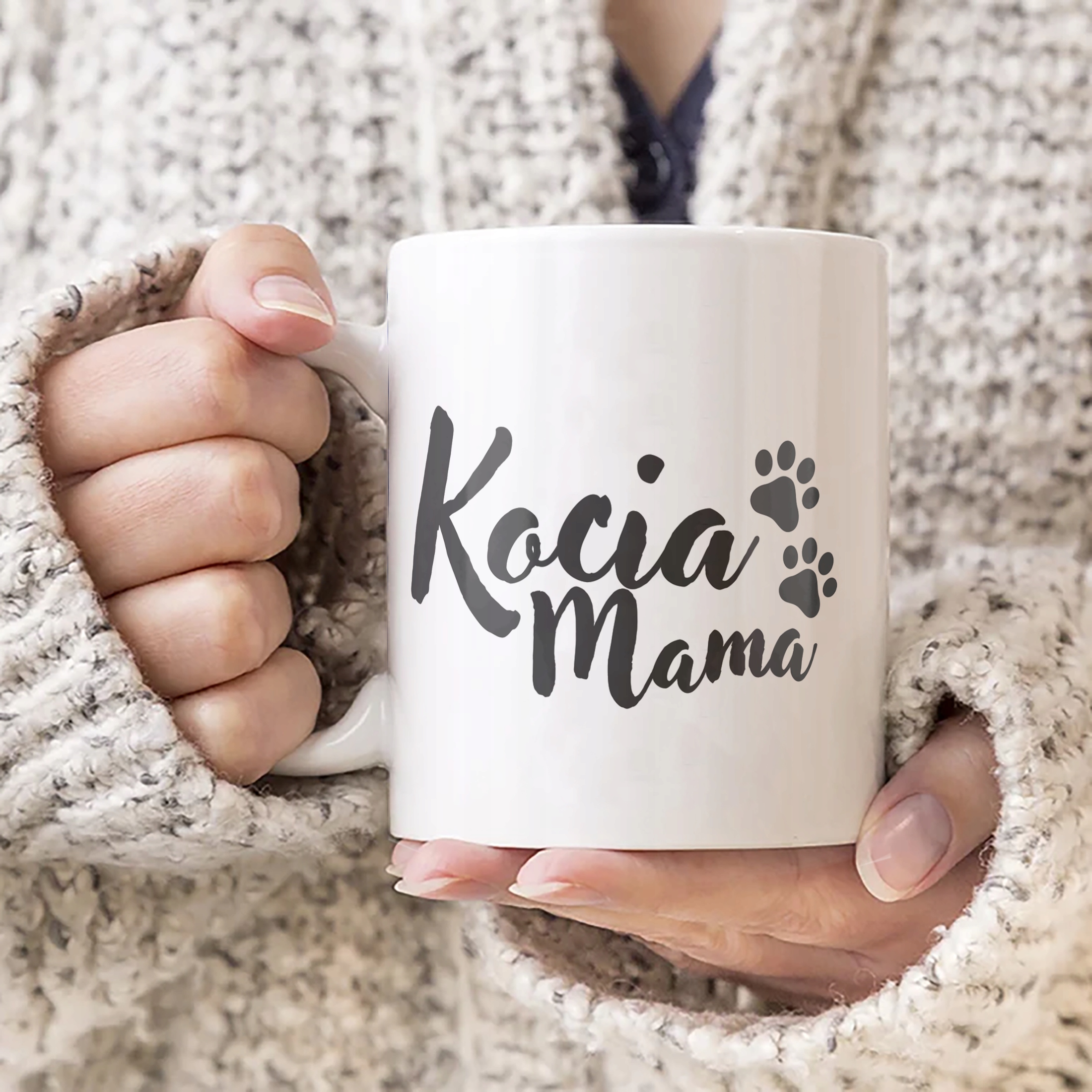 Kubek ceramiczny Kocia Mama Dla Posiadaczki Kota Prezent