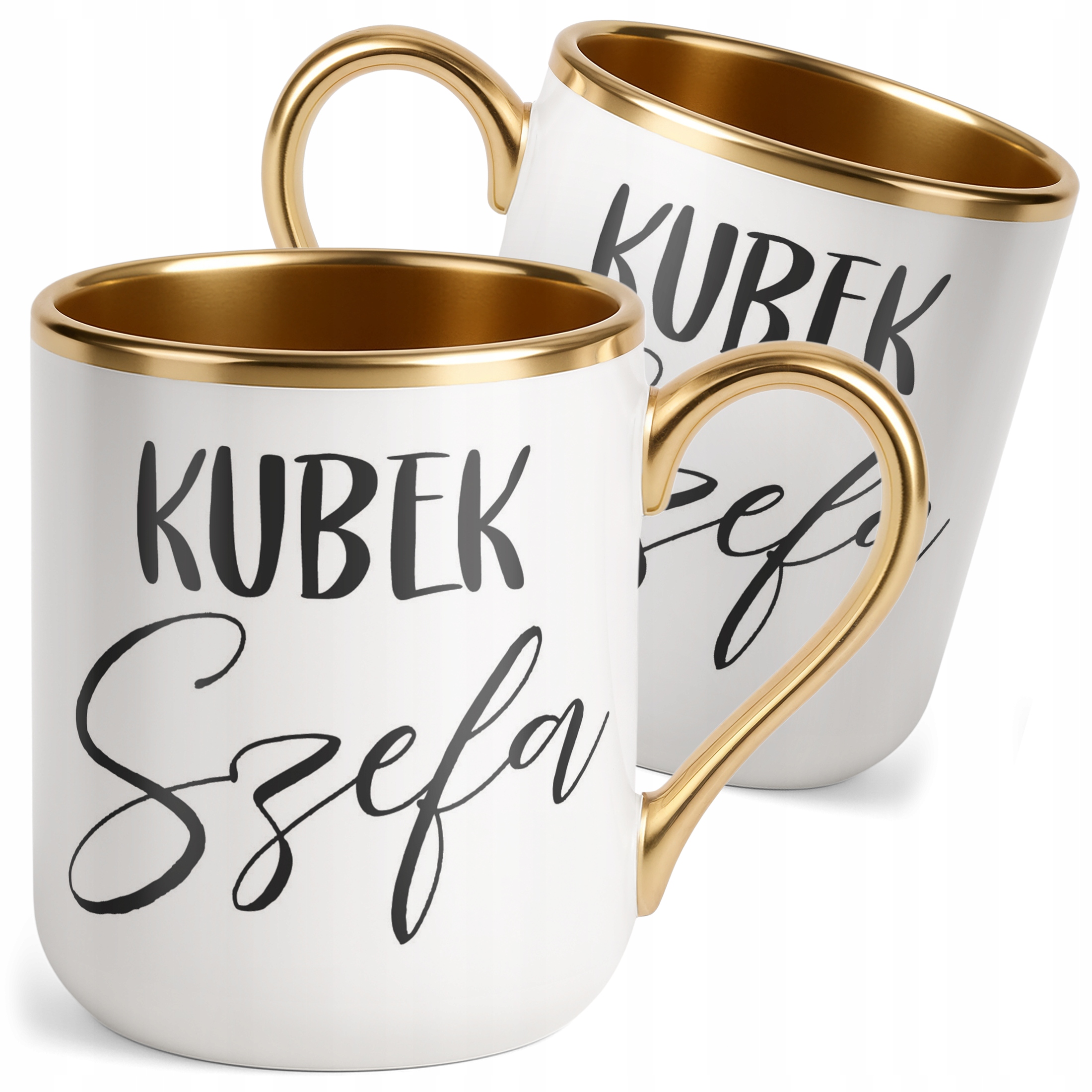 Kubek Premium Złoty Kubek Szefa Dla Szefa Prezent Praca