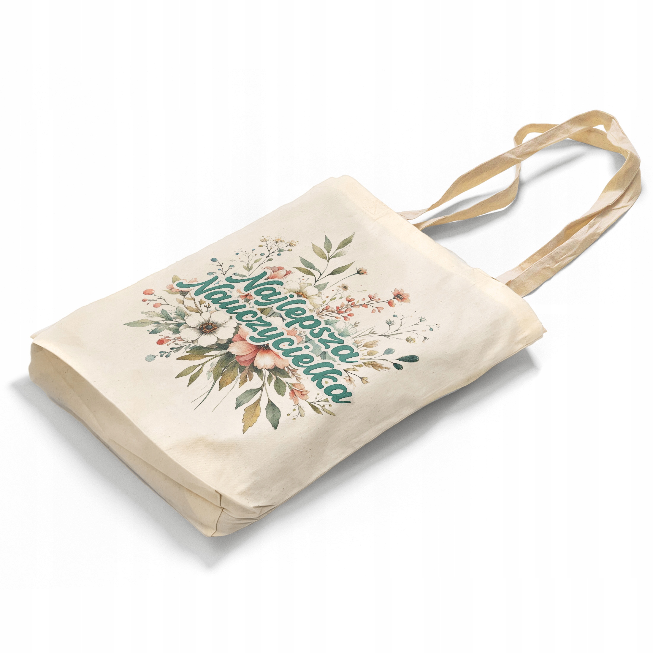 Zestaw kubek + torba z dnem Najlepsza Nauczycielka Dzień Nauczyciela