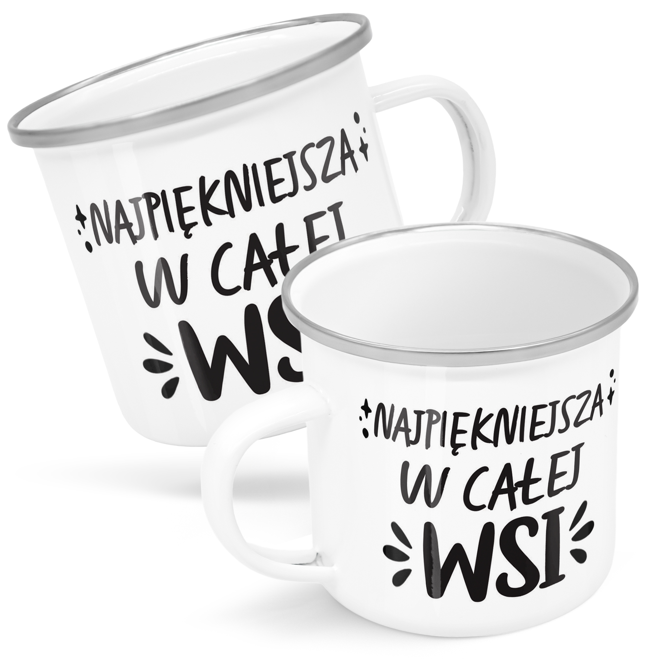 Emaliowany Kubek Garnuszek Dzień Kobiet Dla Kobiety Prezent Upominek