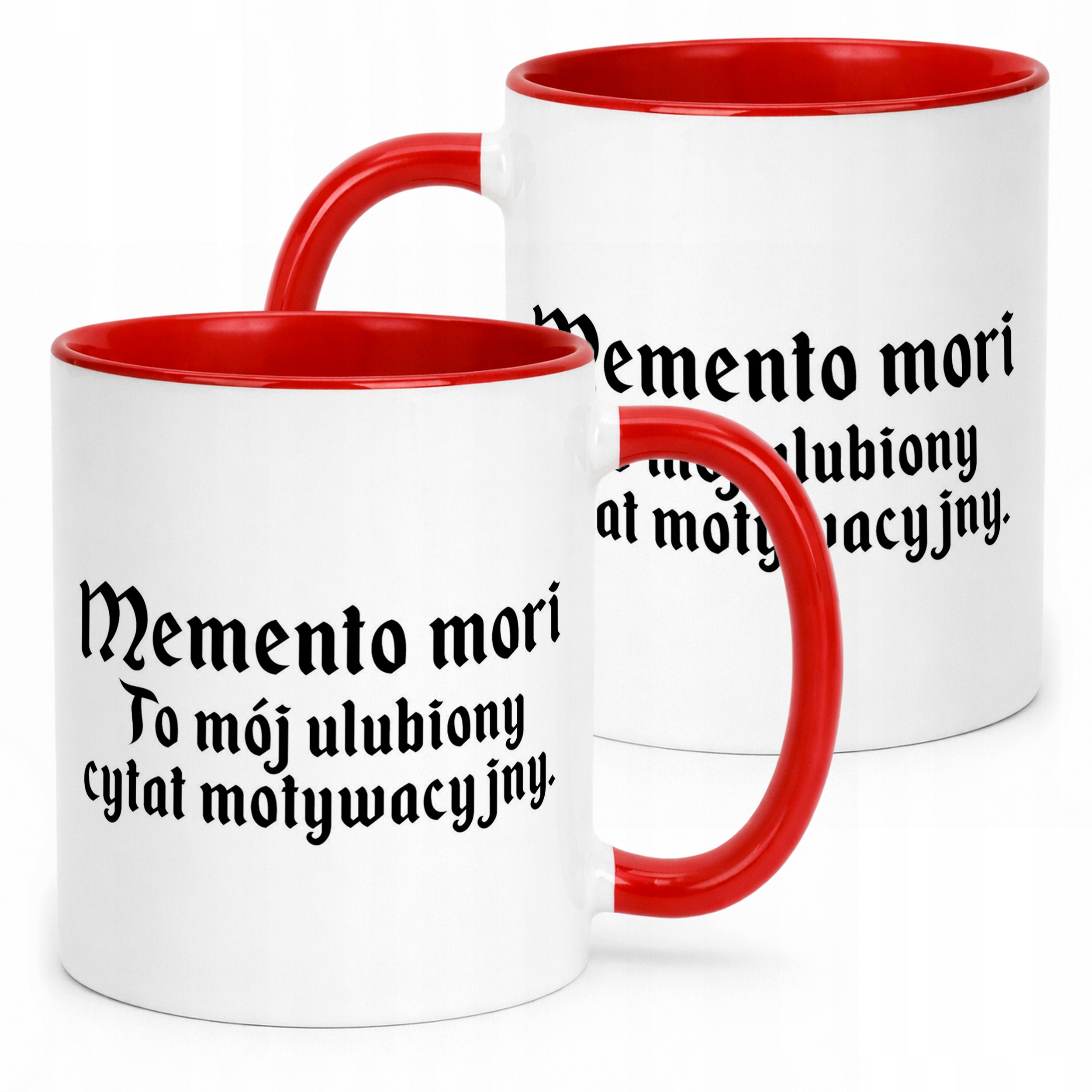 Kubek ceramiczny 1670 Memento Mori Cytat Motywacyjny Jakub Prezent