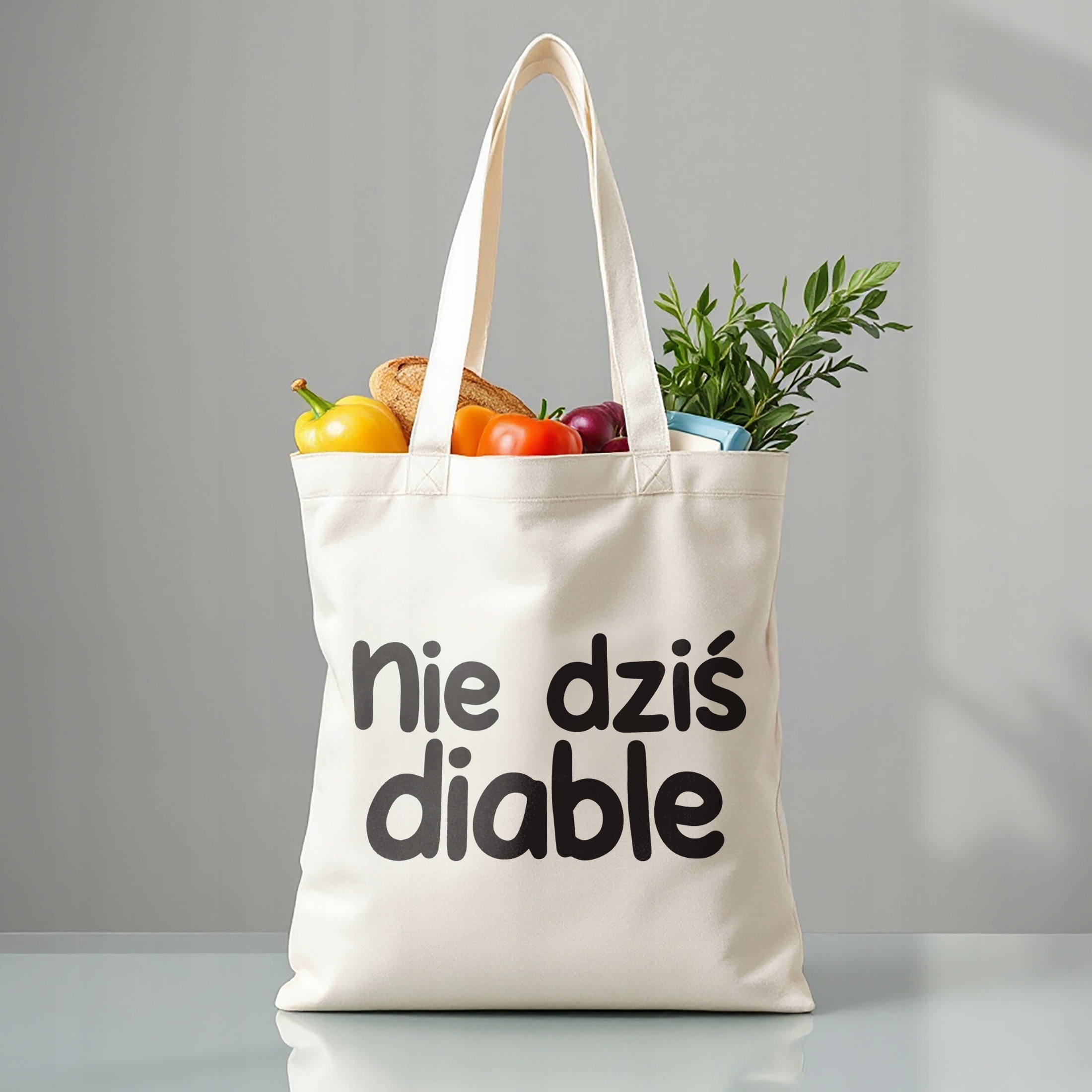 Torba bawełniana premium Nie Dziś Diable Zabawny Prezent