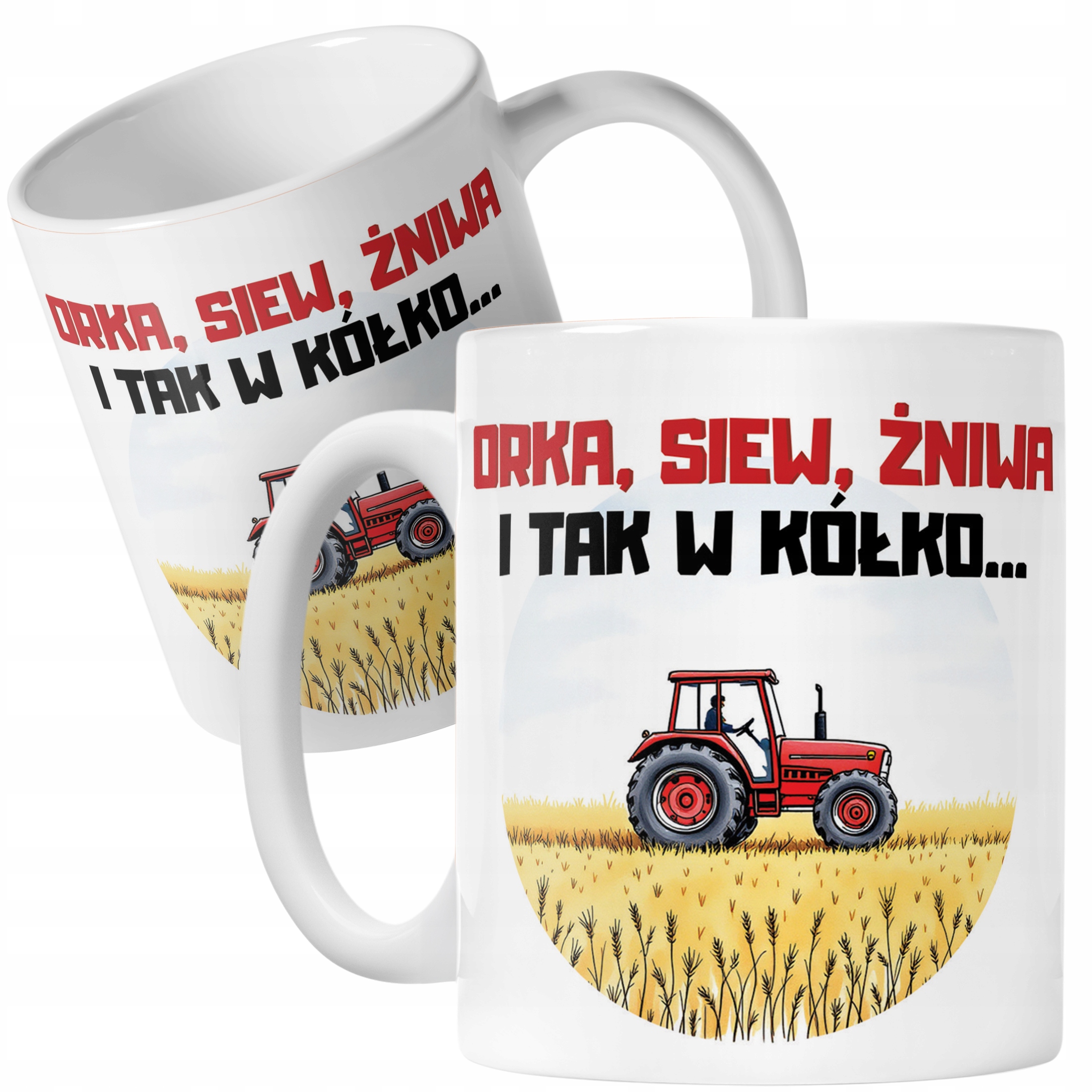 Kubek ceramiczny Rolnik Dla Rolnika Traktor Zabawny Prezent Upominek