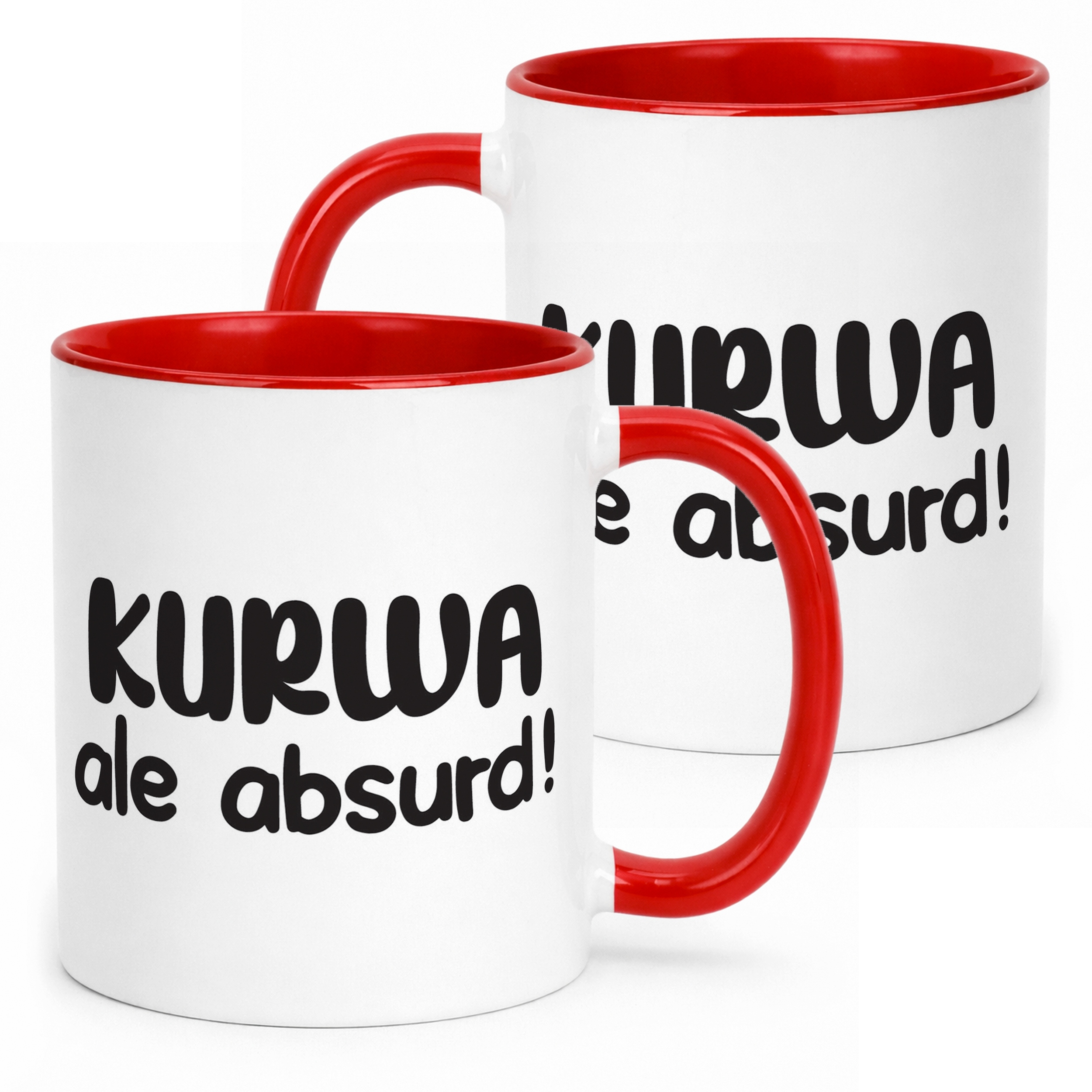 Kubek Czerwony K**wa Ale Absurd Śmieszny Zabawny Prezent