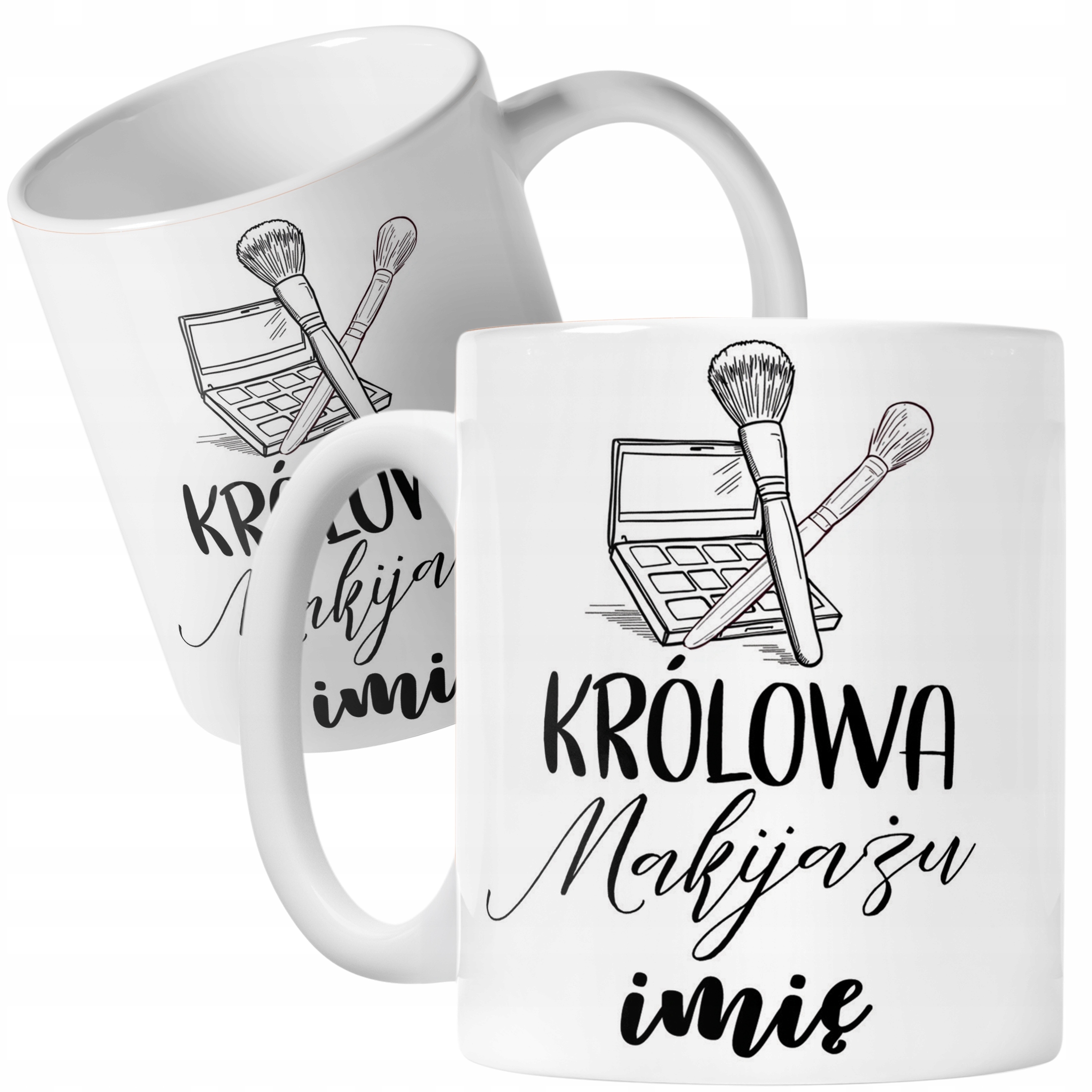 Kubek Ceramiczny Personalizowany Królowa Makijażu Prezent