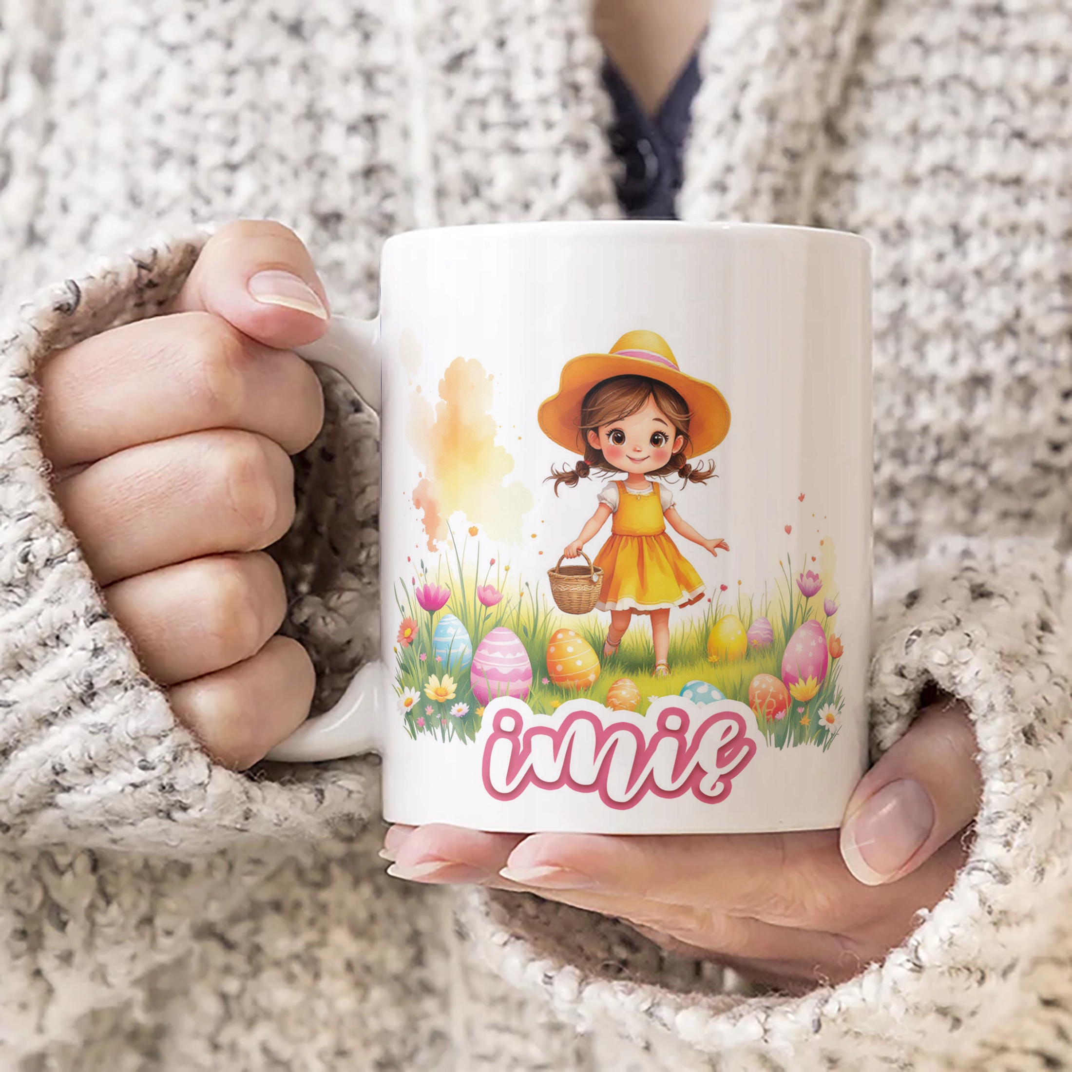 Kubek ceramiczny Wielkanocny Personalizowany Z okazji Świąt Wielkanocnych