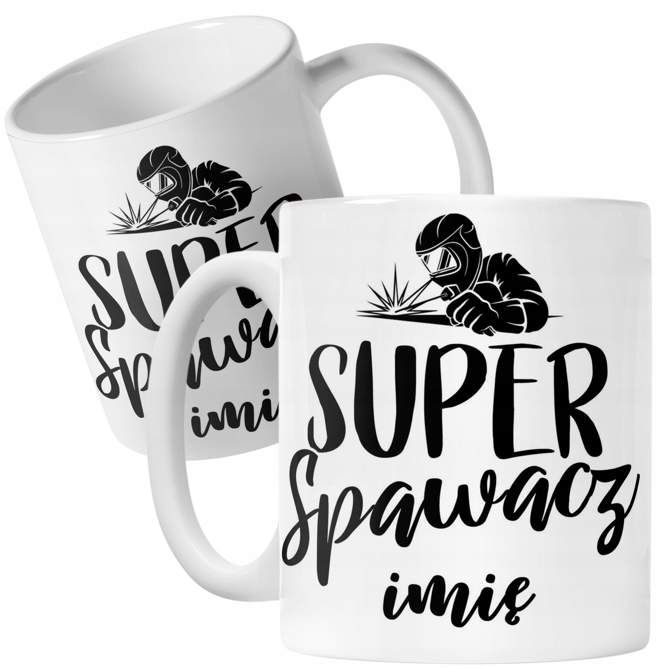 Kubek Ceramiczny Personalizowany Super Spawacz Prezent Upominek
