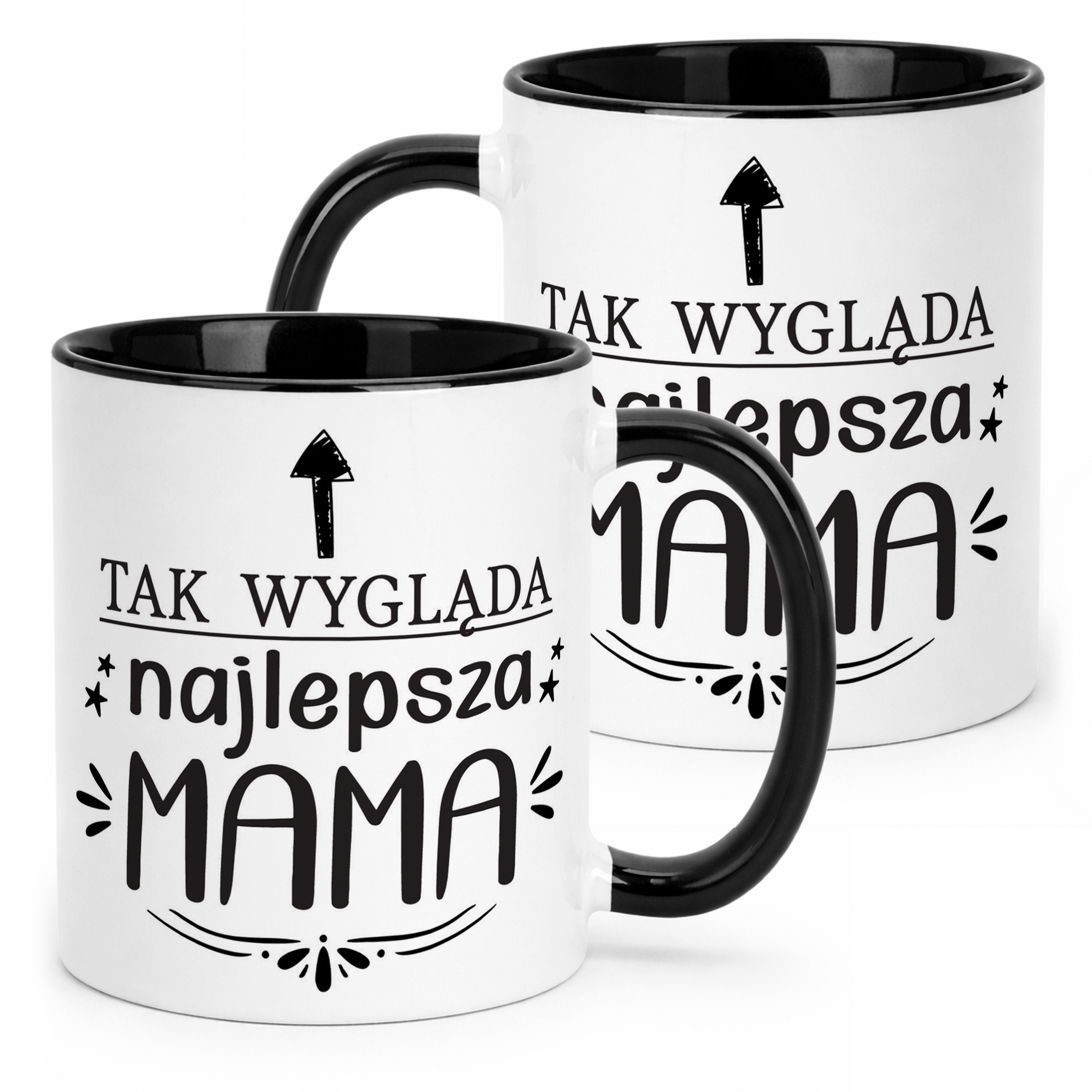 Kubek Czarny Dzień Matki Dla Mamy Prezent Tak Wygląda Najlepsza Mama