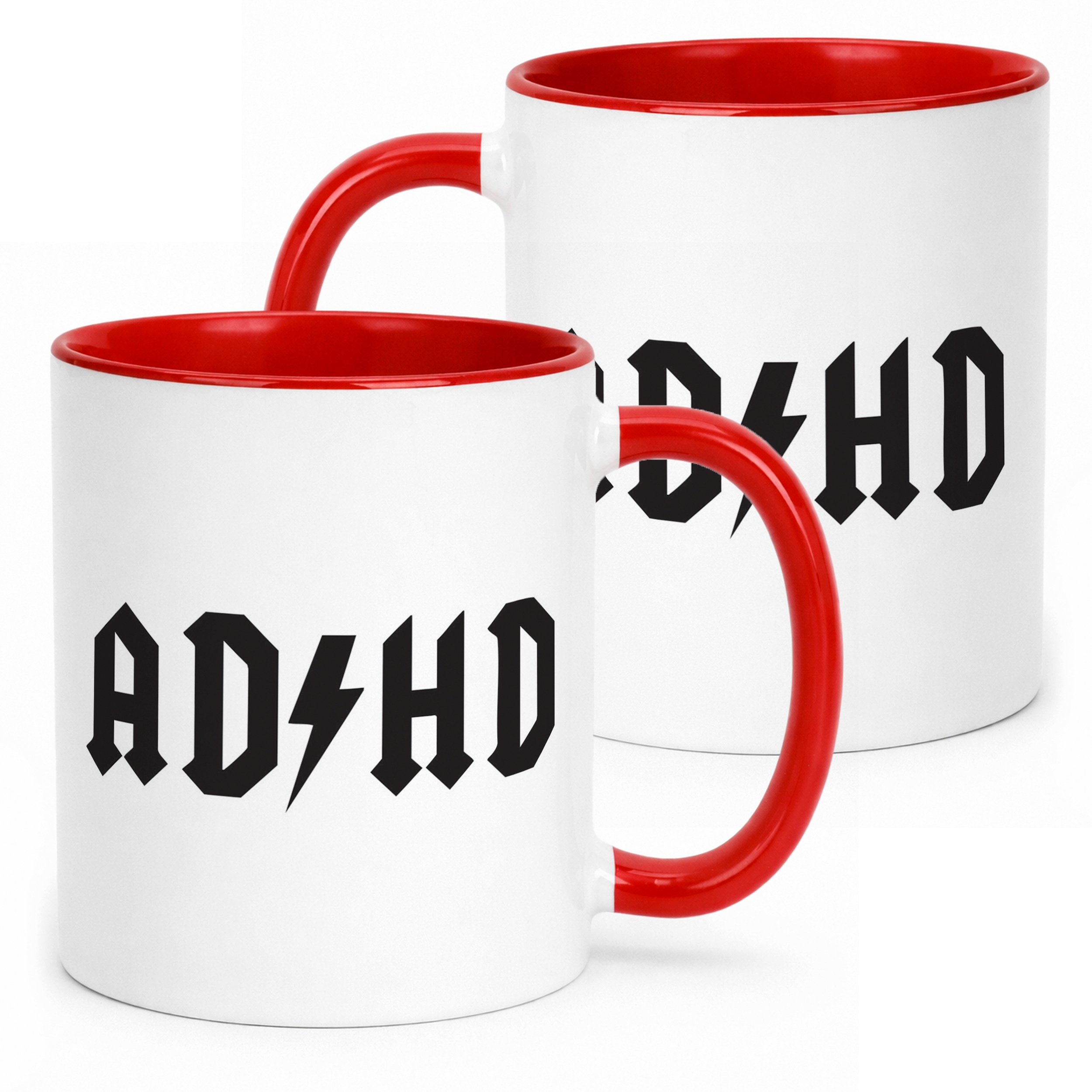 Kubek Czerwony ADHD Śmieszny Zabawny Prezent Upominek