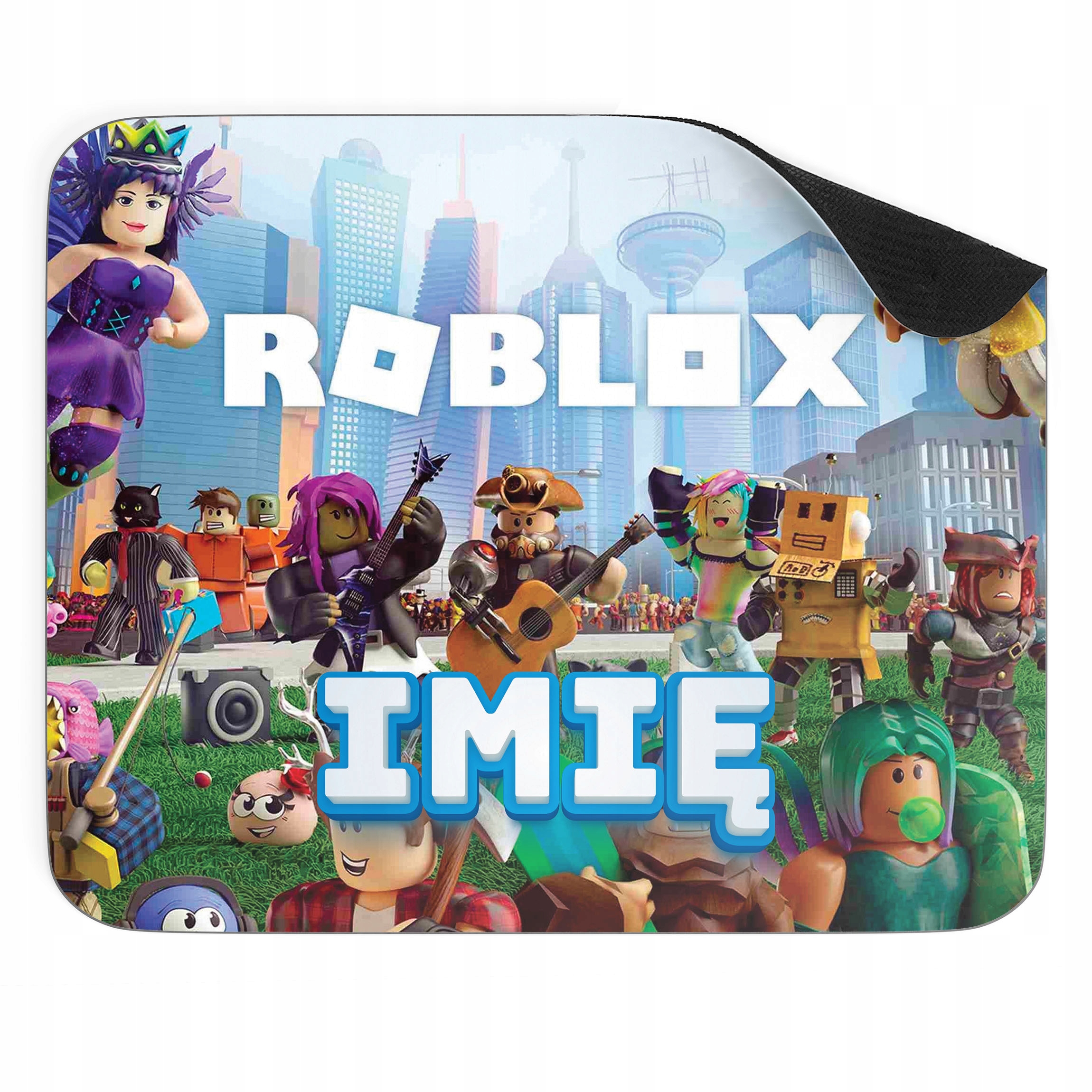 Zestaw Z Imieniem kubek + podkładka pod mysz 22×18 cm ROBLOX Dla Gracza