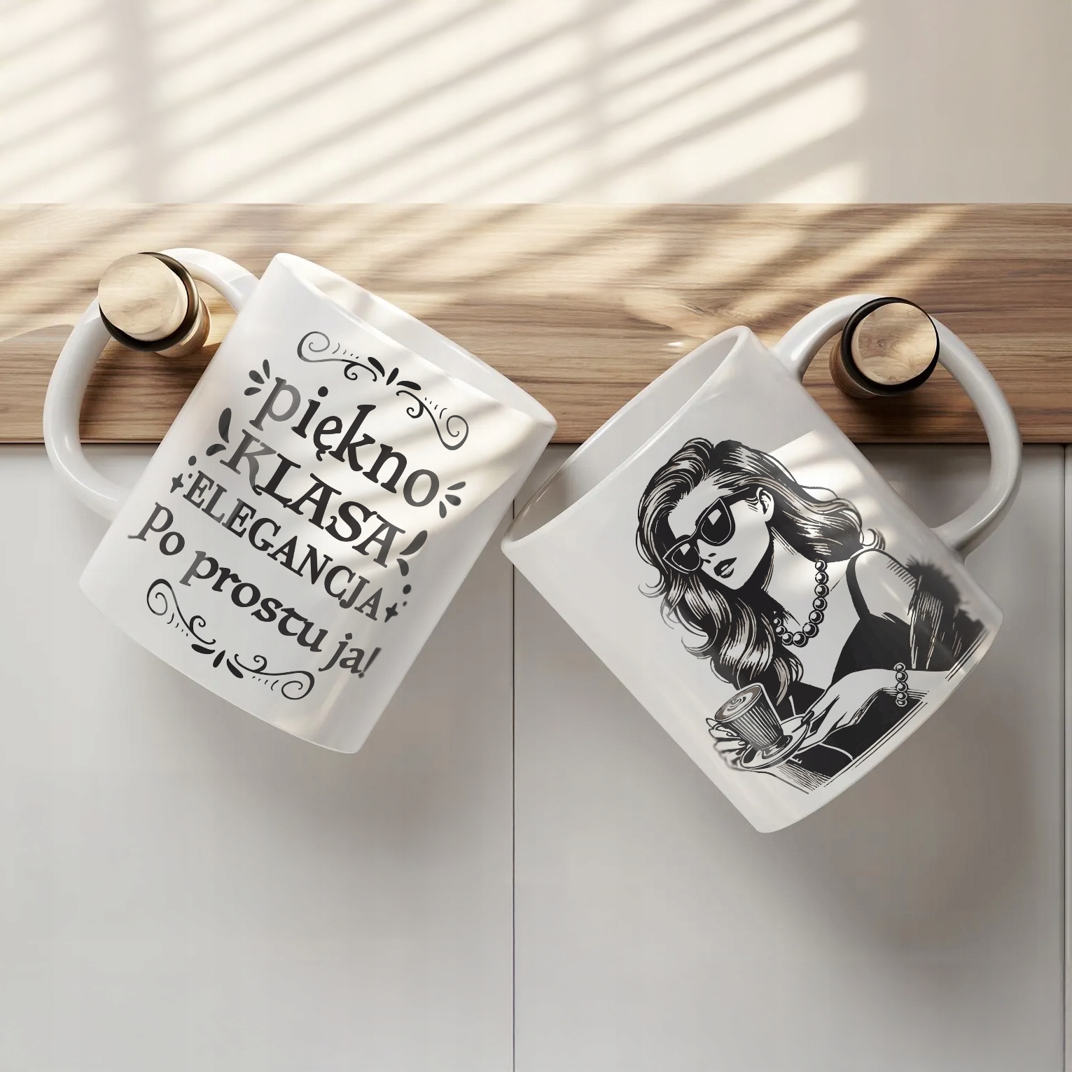 Kubek ceramiczny Dzień Kobiet Piękno Klasa Elegancja Prezent Dla Kobiety