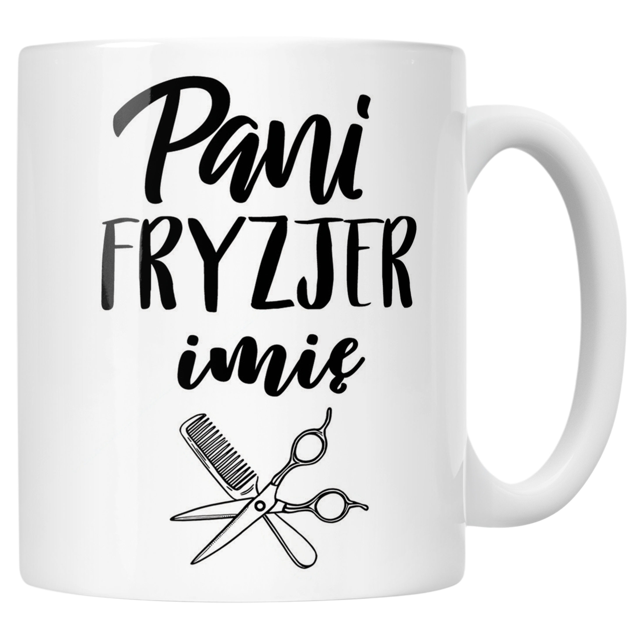 Kubek Ceramiczny Personalizowany Pani Fryzjer Dla Fryzjerki Prezent