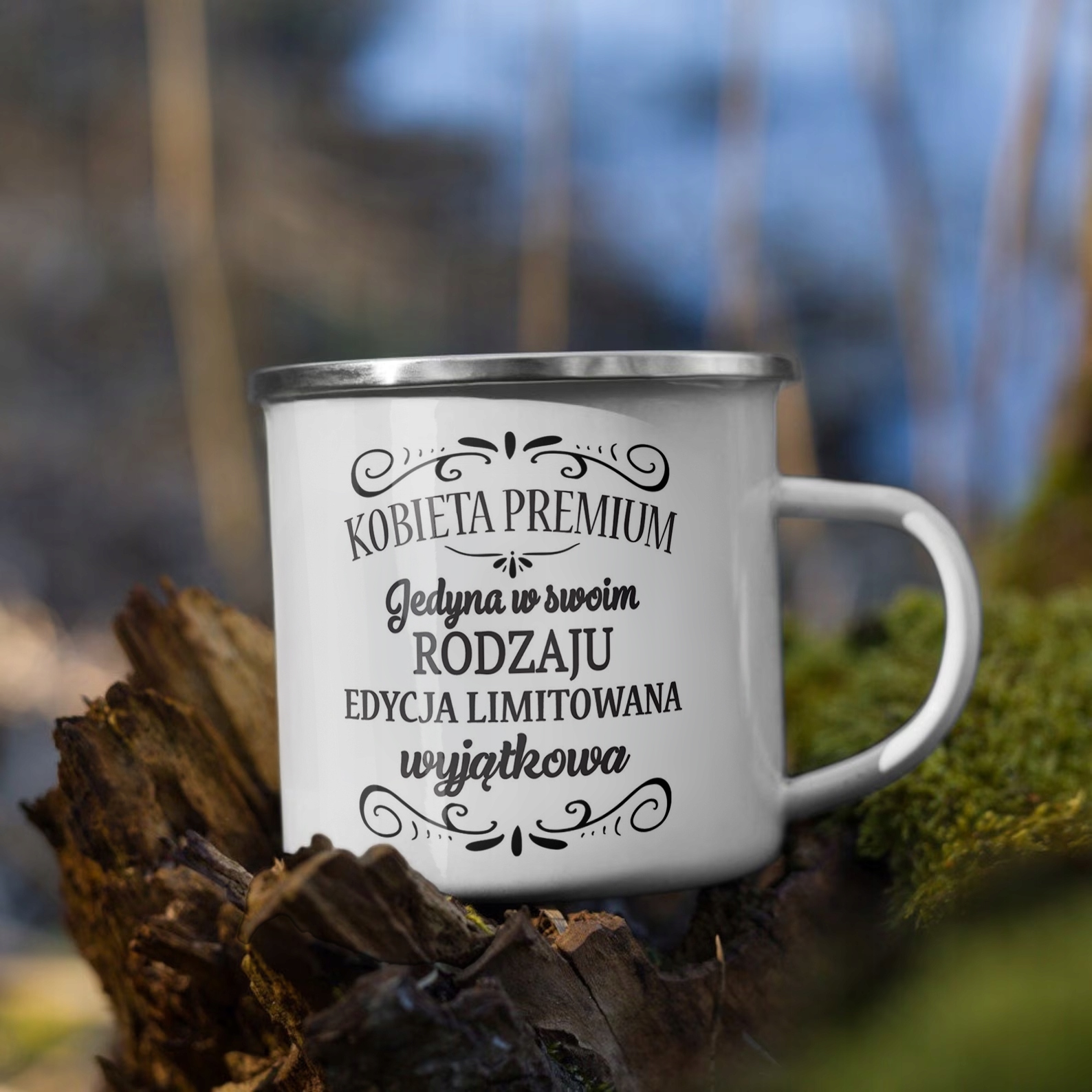 Emaliowany Kubek Garnuszek Dzień Kobiet Dla Kobiety Prezent Upominek