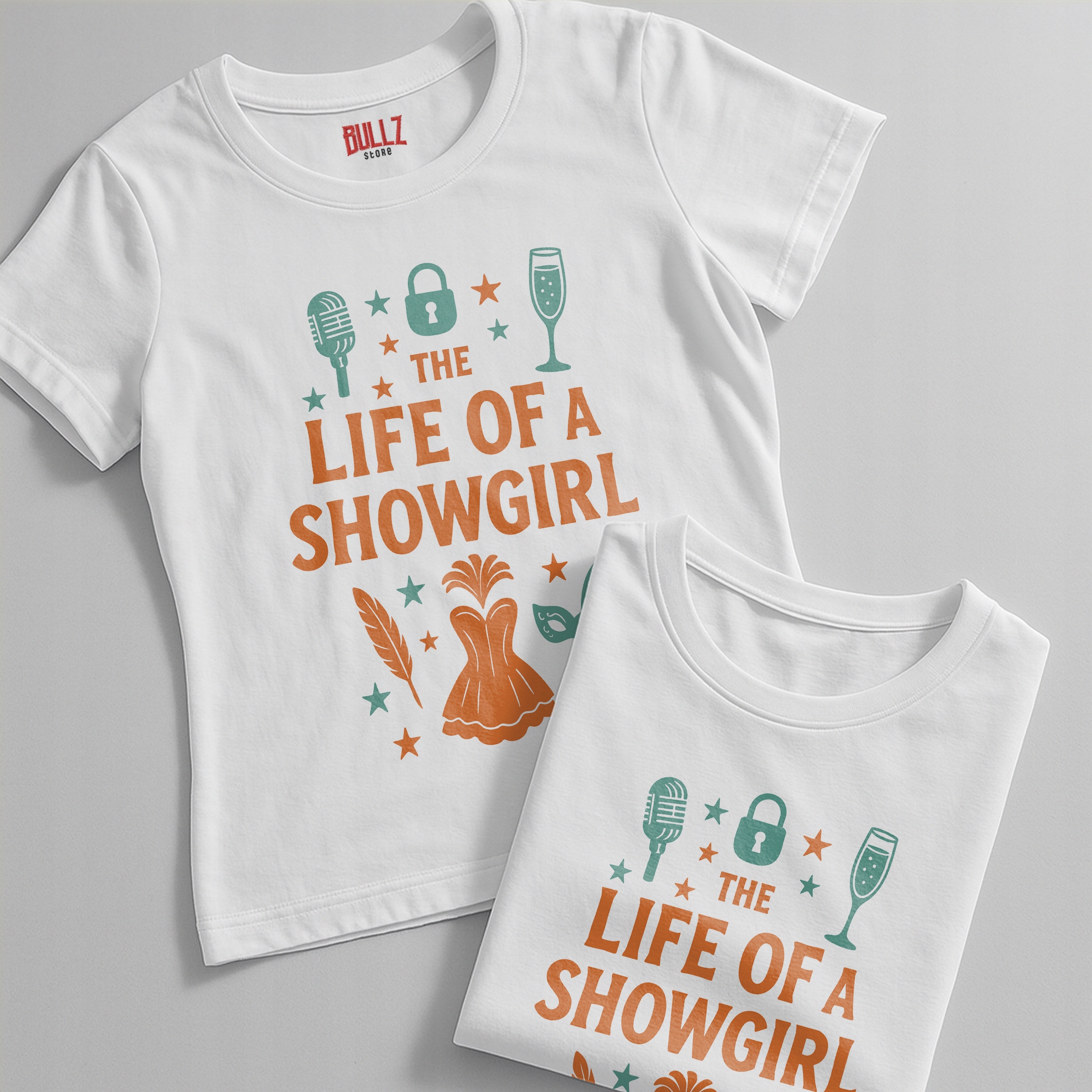Koszulka biała damska Taylor Swift The Life Of A Showgirl Prezent