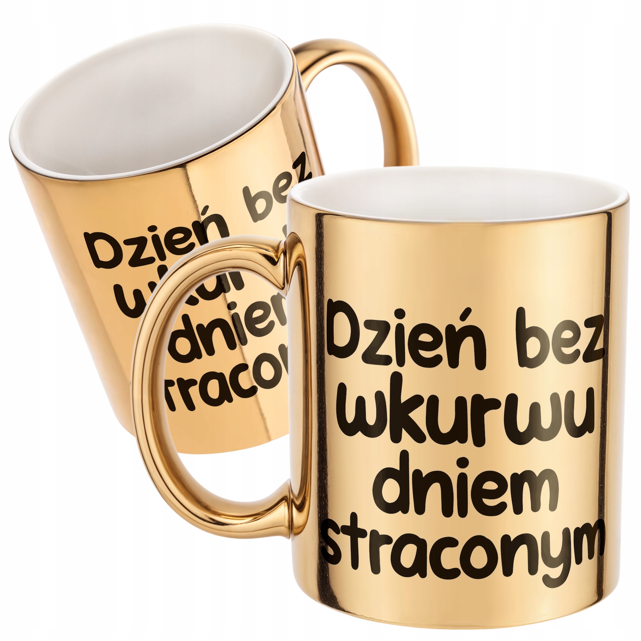 Złoty Kubek Dzień Bez Wku**u Dniem Straconym Zabawny Prezent