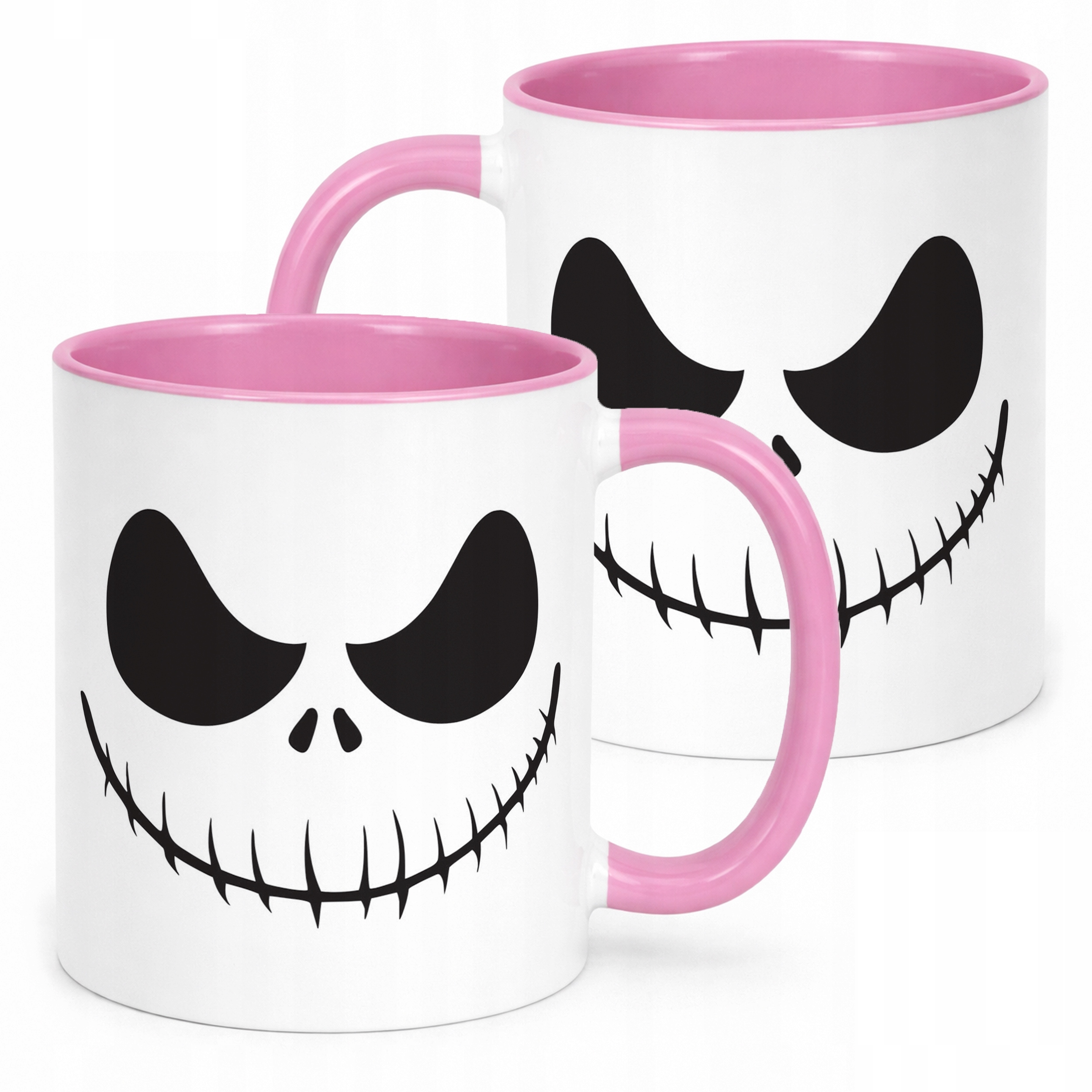 Kubek Różowy Halloween Jack Szkieleton Jesień Prezent Upominek