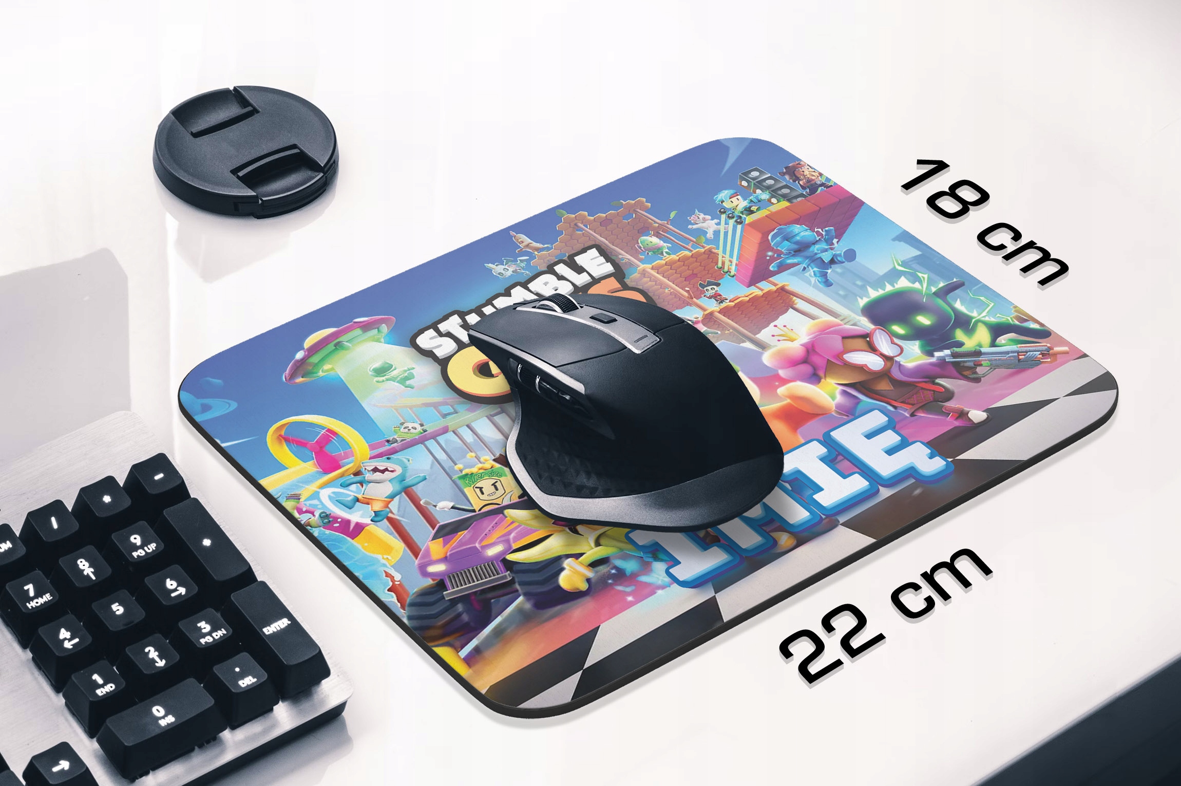 Podkładka pod mysz 22×18 cm personalizowana Stumble Guys z twoim imieniem