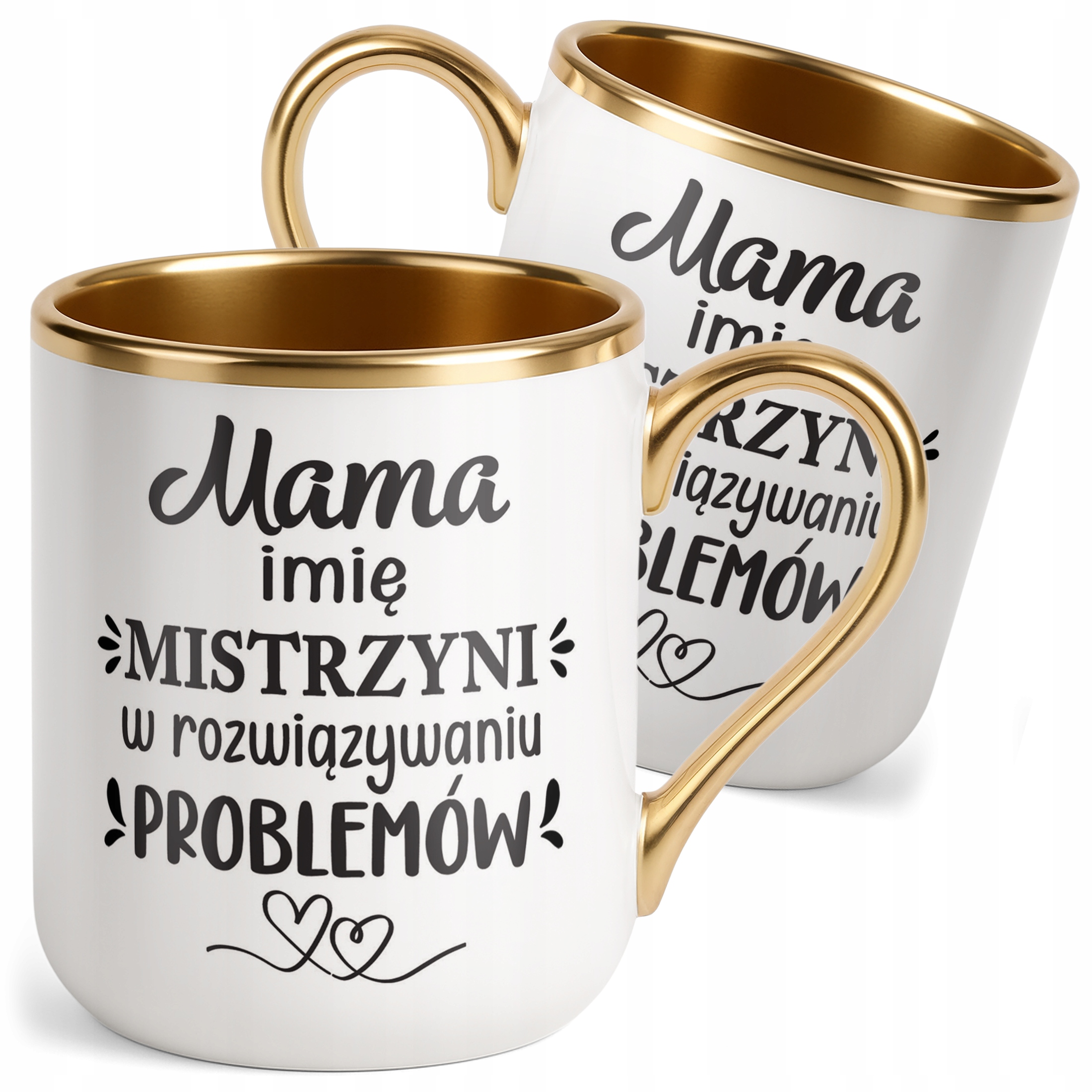 Kubek Premium Złoty Personalizowany Dzień Matki Dla Mamy Prezent Upominek