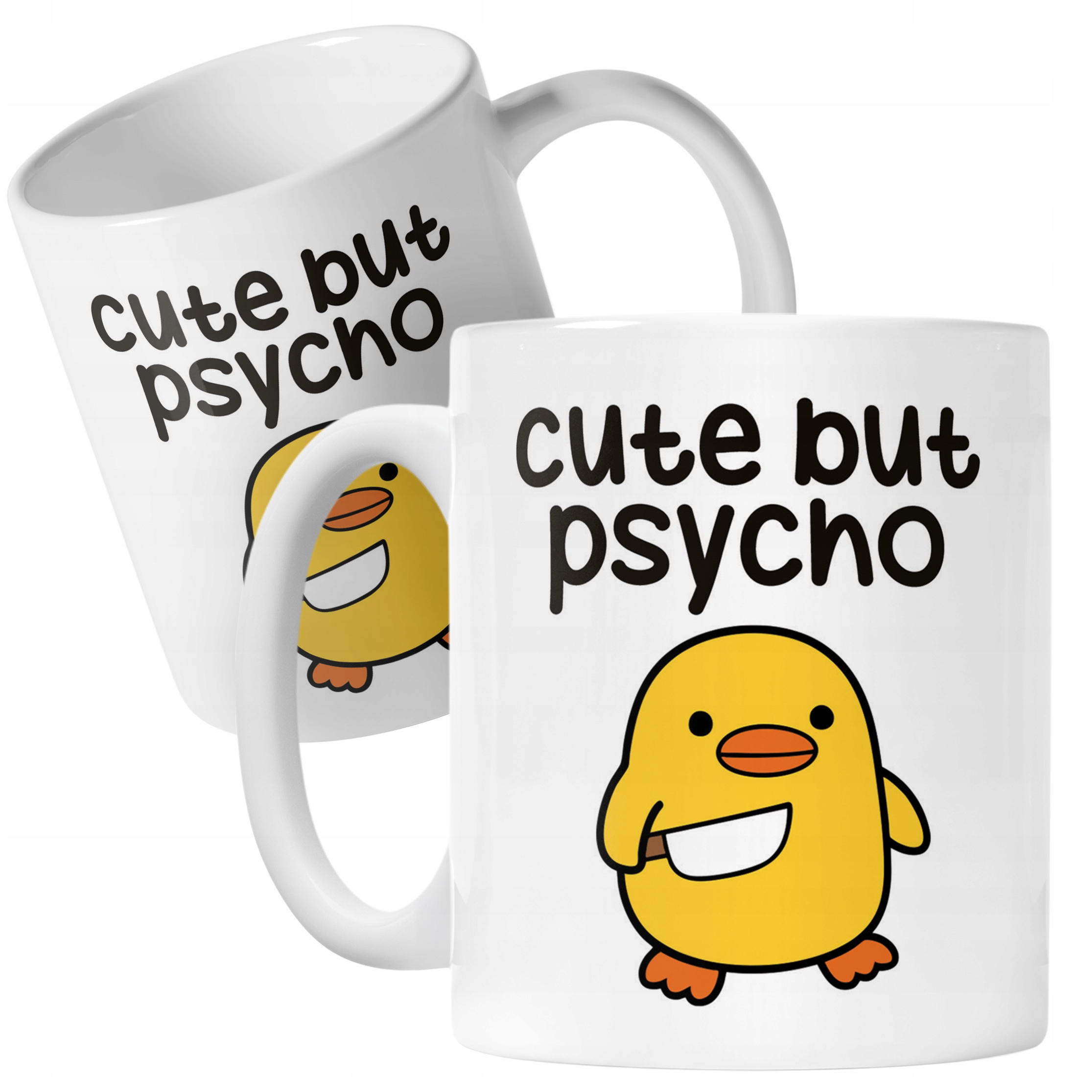 Kubek ceramiczny Cute But Psycho Śmieszny Zabawny Prezent