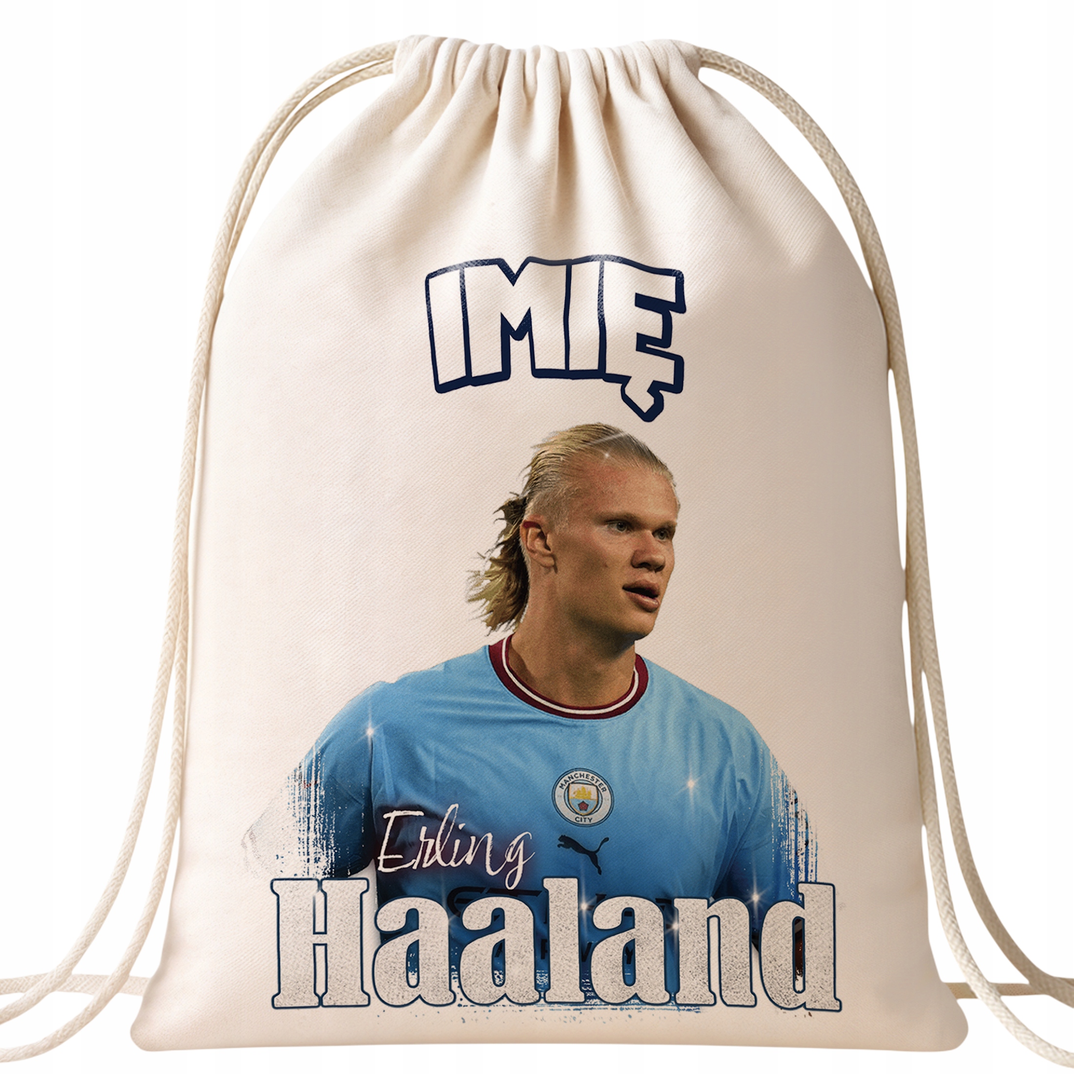 Zestaw personalizowany Kubek Piłkarski + Plecak Haaland Manchester City