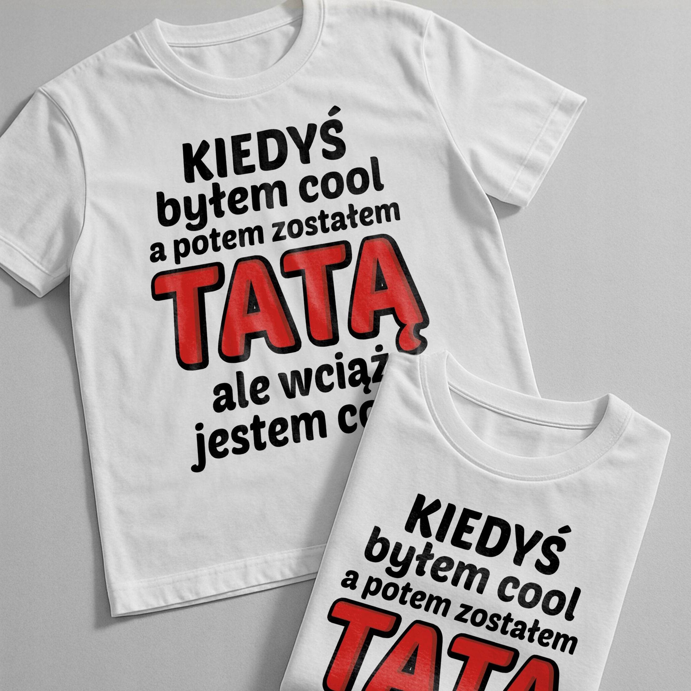 Koszulka biała męska Dzień Ojca Dla Taty Prezent