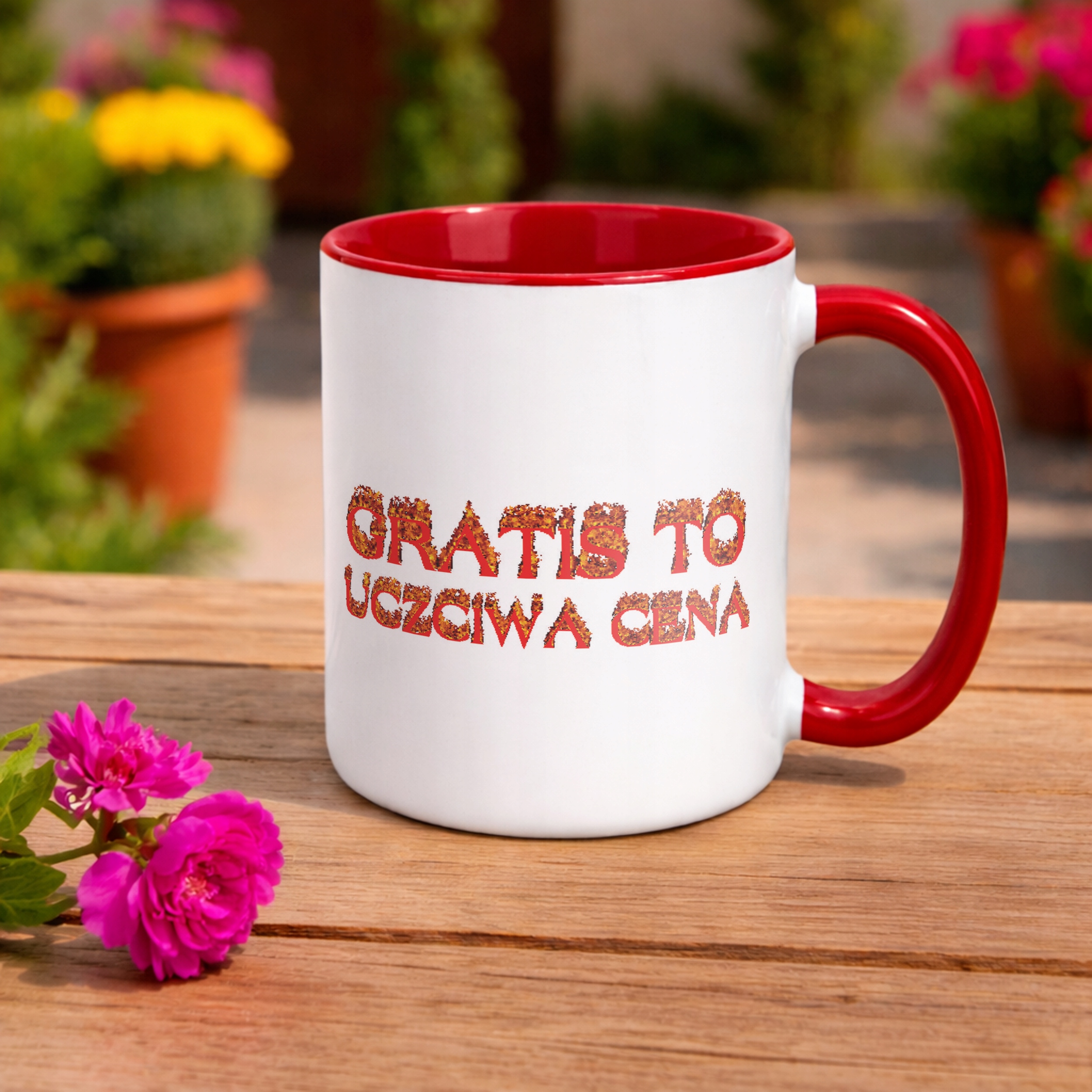Kubek ceramiczny Gratis To Uczciwa Cena Memy Zabawne Prezent