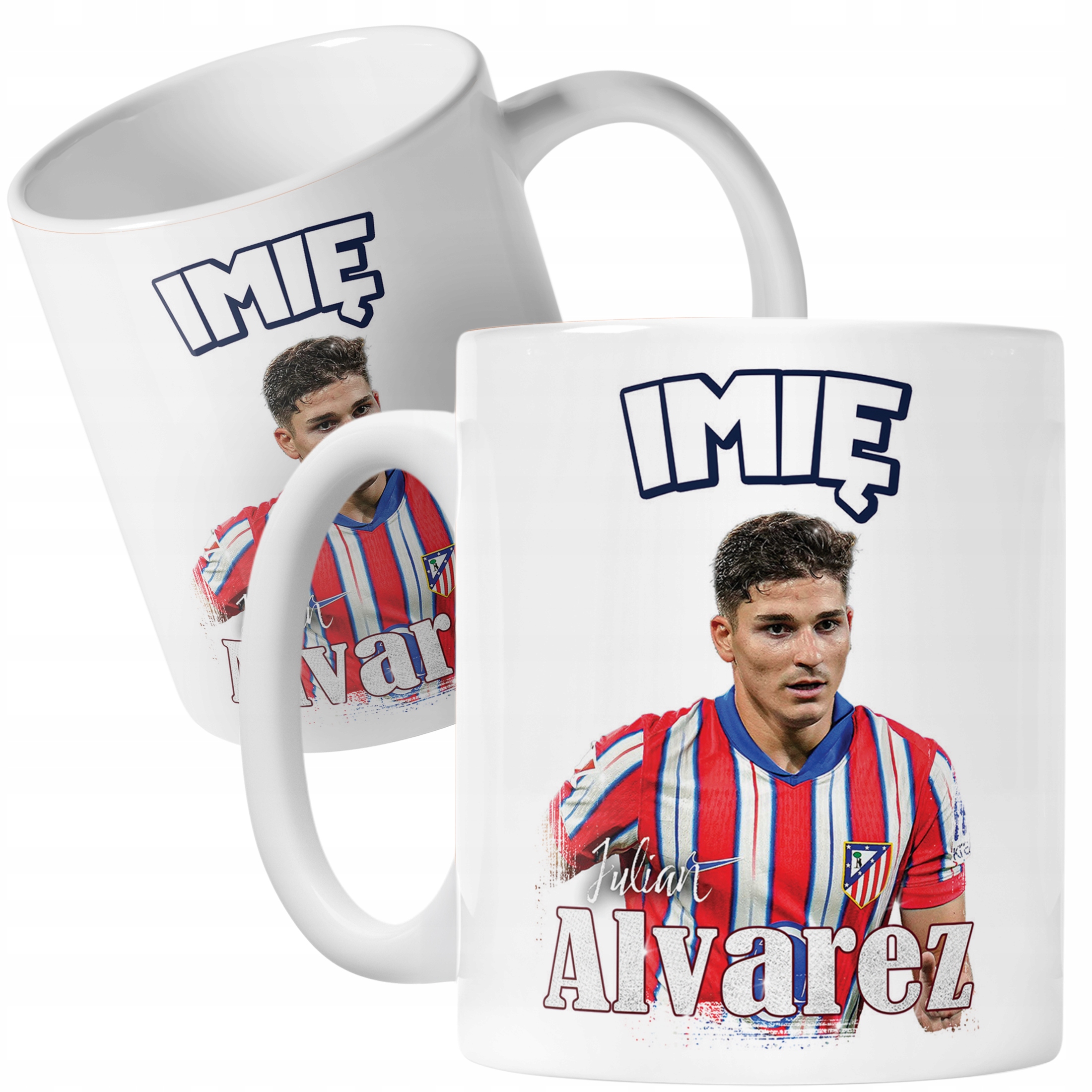 Kubek personalizowany Julián Álvarez dla kibiców Atlético Madryt Prezent