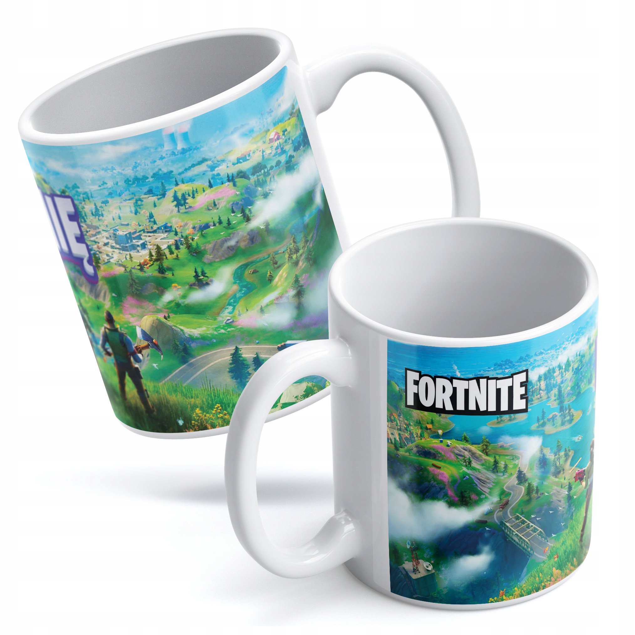 Zestaw Personalizowany Kubek + Poduszka 38×38 cm Dla Graczy Fortnite