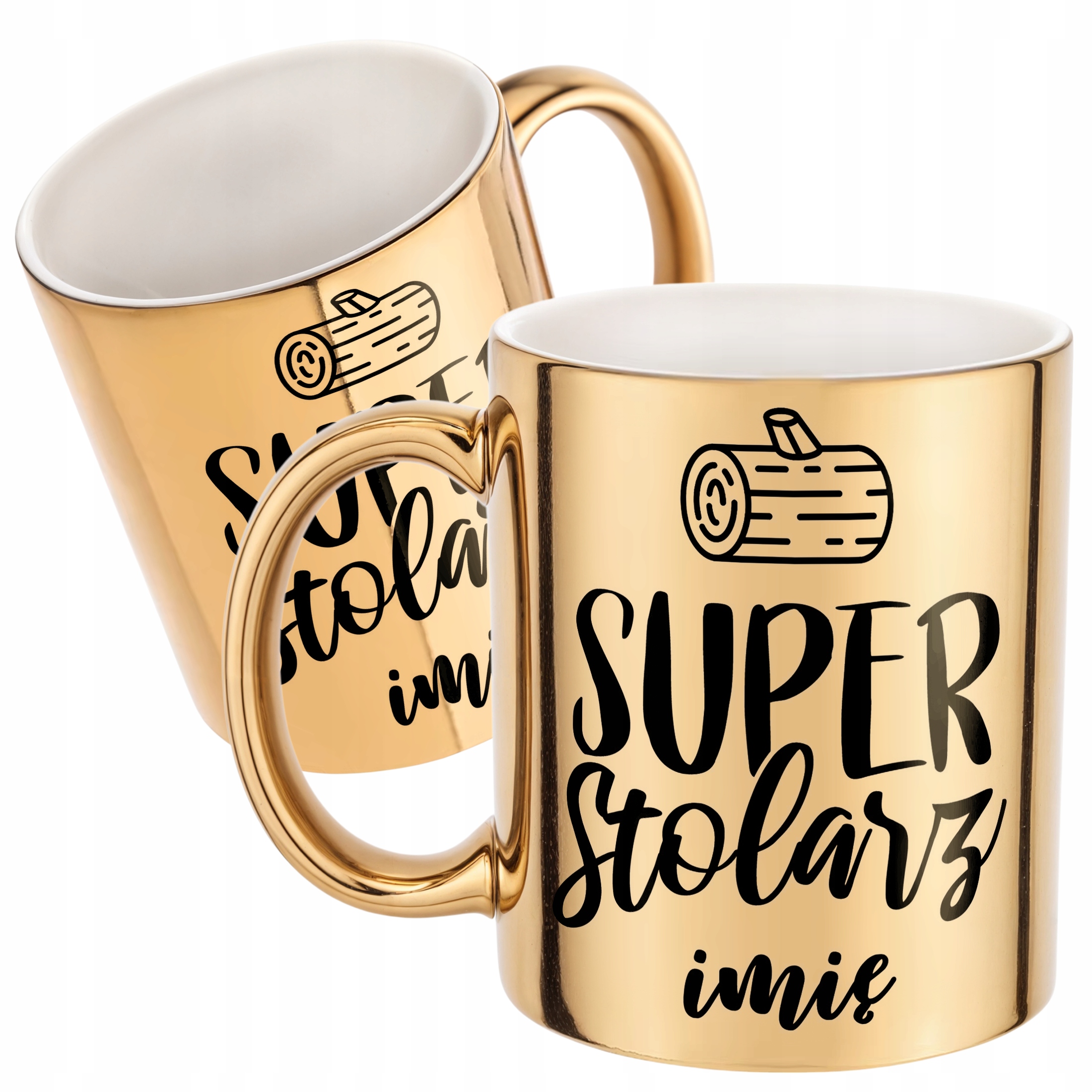 Złoty Kubek Personalizowany Super Stolarz Prezent Upominek