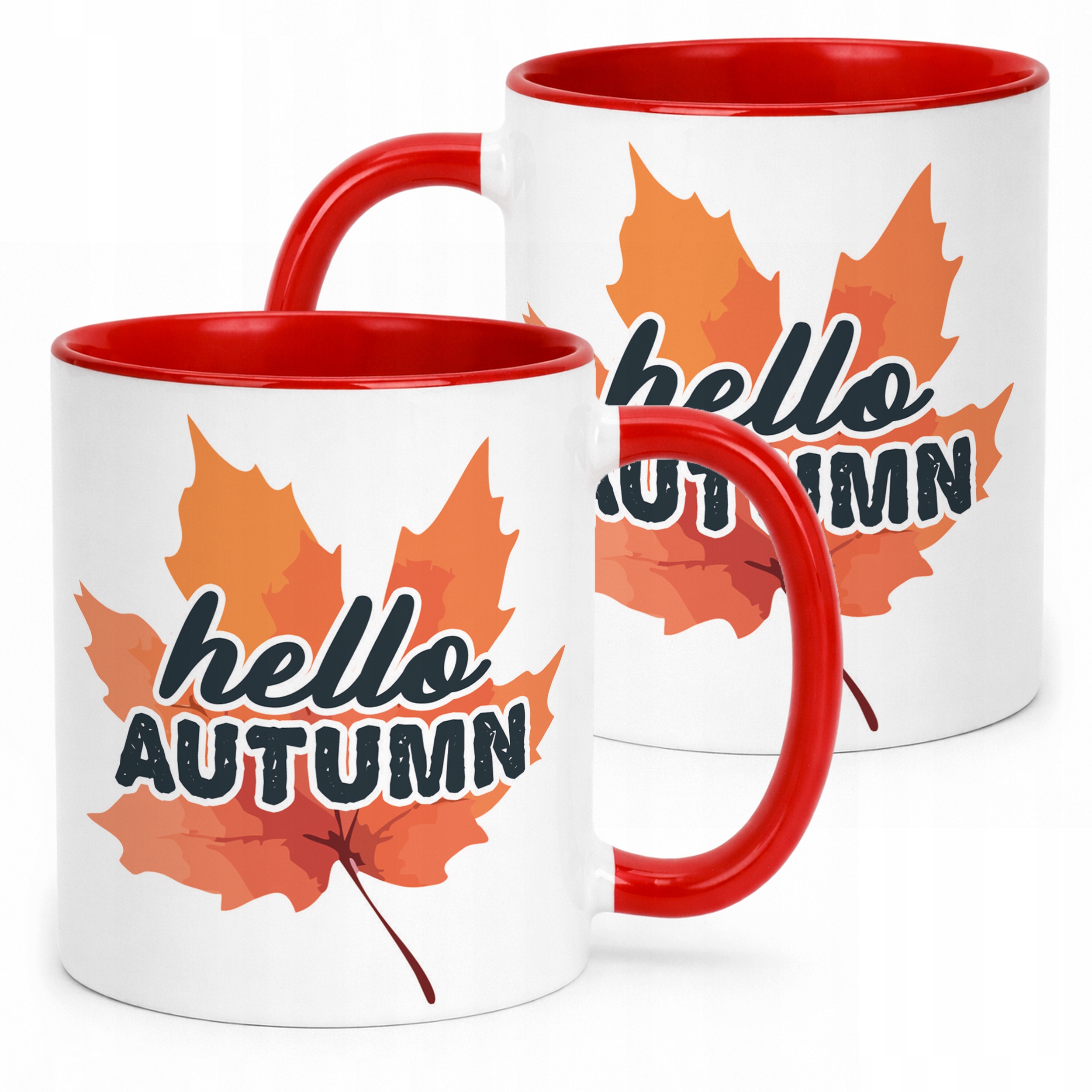 Kubek ceramiczny Jesienny Jesień Hello Autumn Liść Prezent